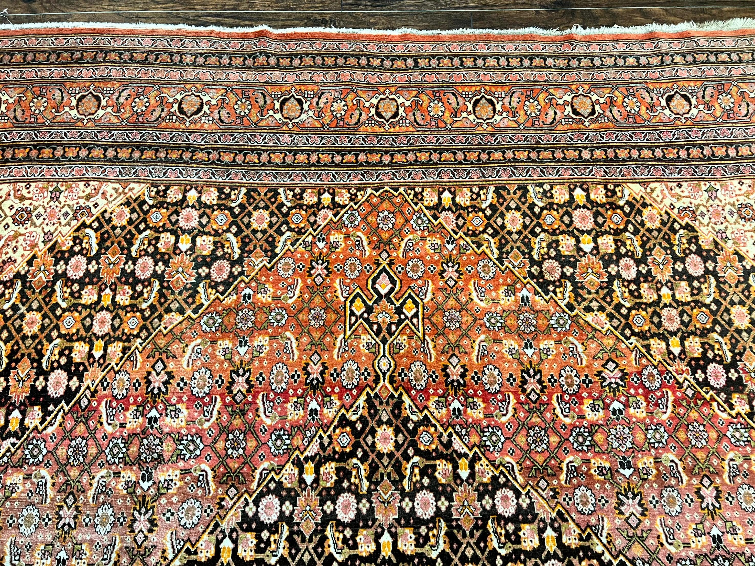 Rare Antique Persian Tabriz Rug 9x12, Red, Handmade, Wool - Jewel Rugs