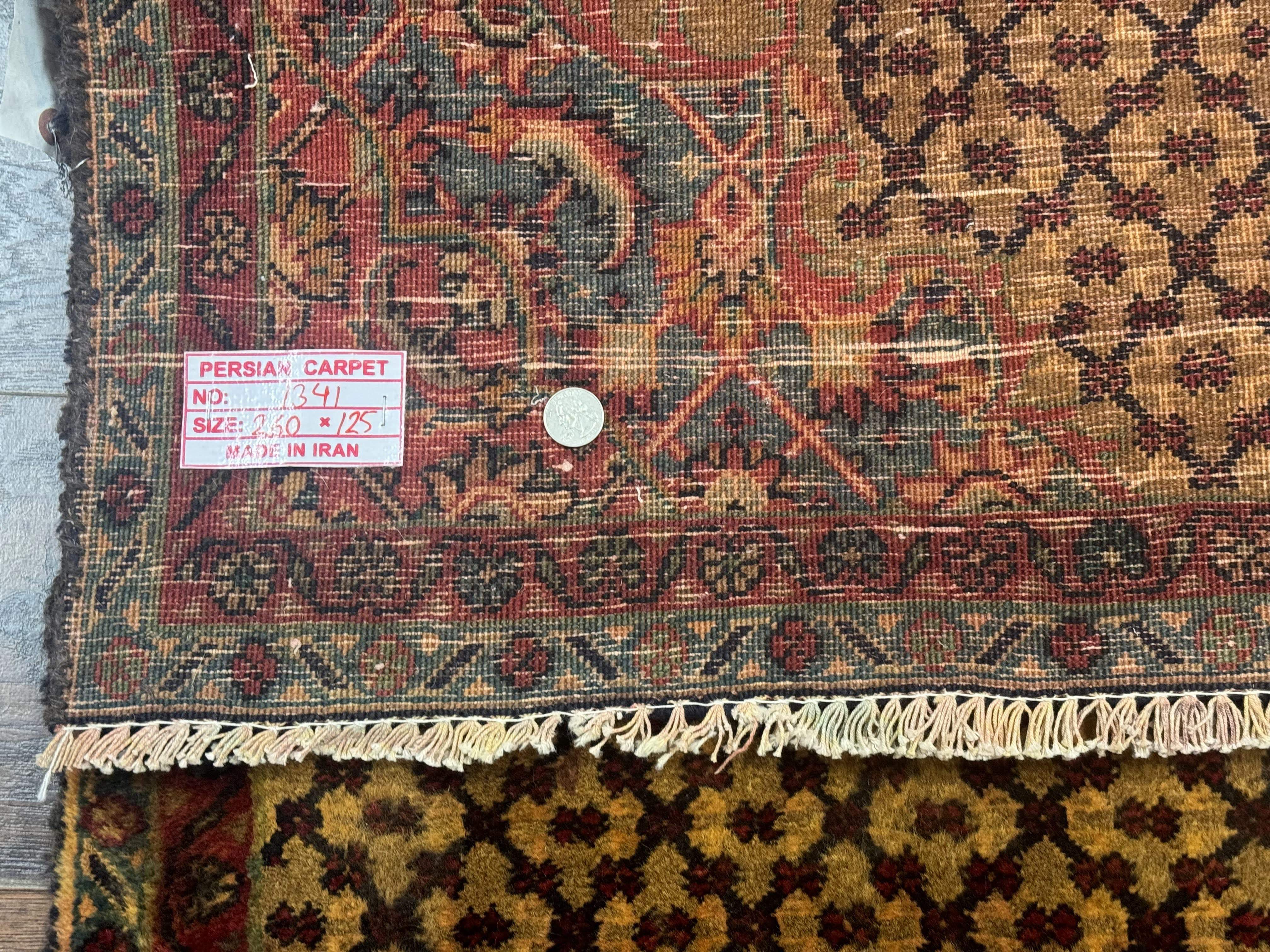 Persian Kurdish Koliai Runner Rug 4x9 – Camel Hair and Red, Wool Antique Tribal Carpet - Jewel Rugs