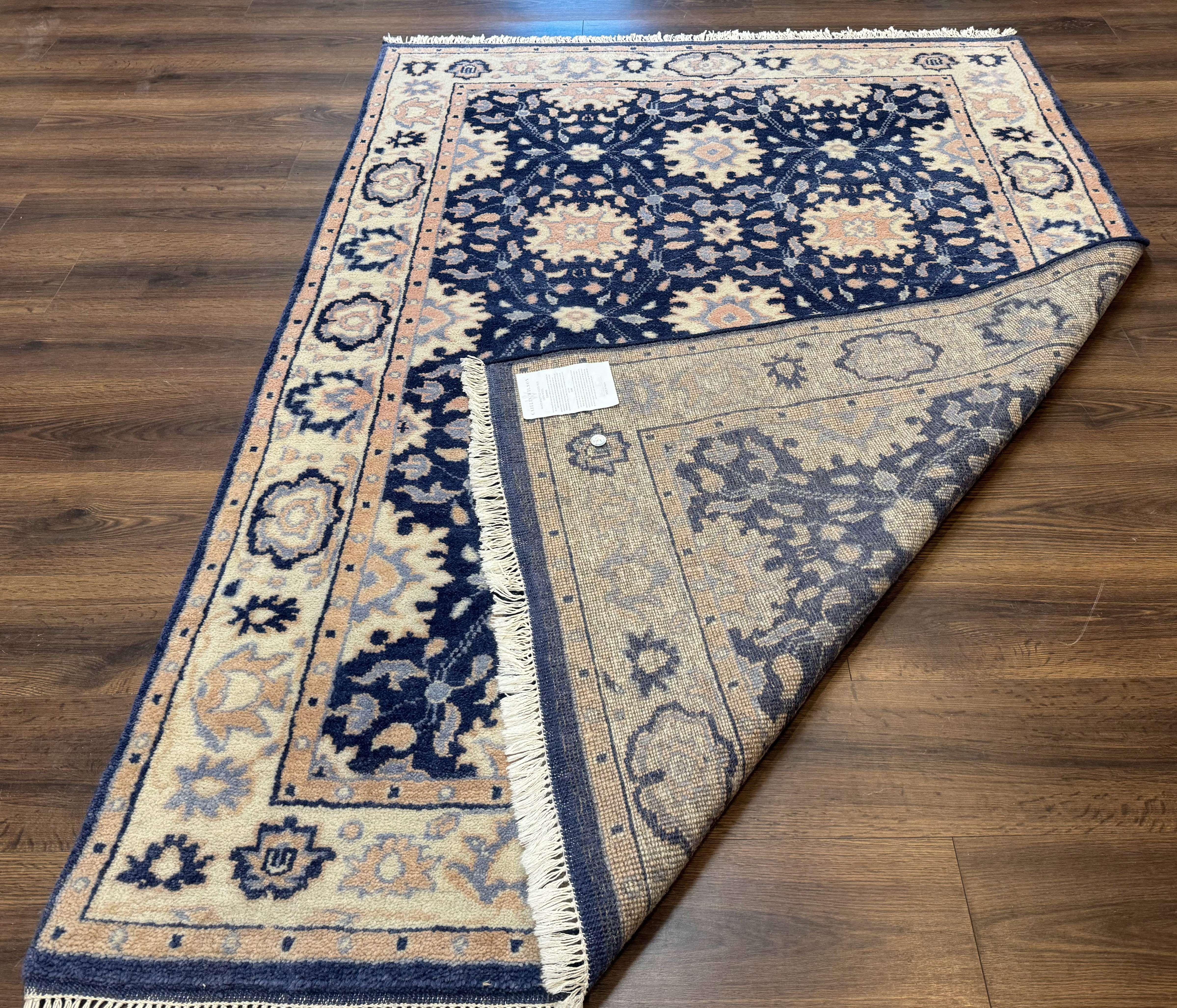 Blue and Beige Indian Rug, Indo Persian Carpet - Jewel Rugs