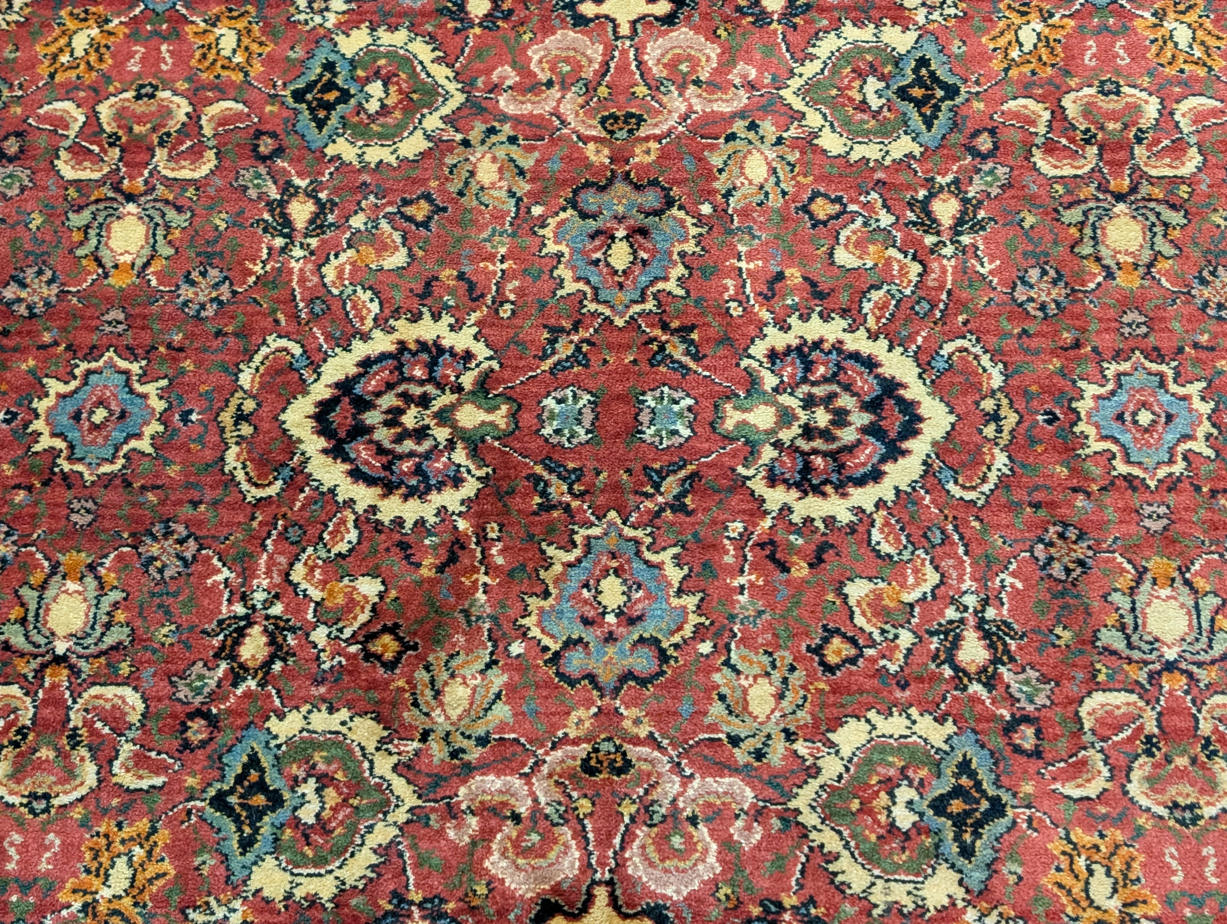 Karastan Rug 8x12 Williamsburg Herati #558, Wool Vintage Karastan Persian Carpet - Jewel Rugs