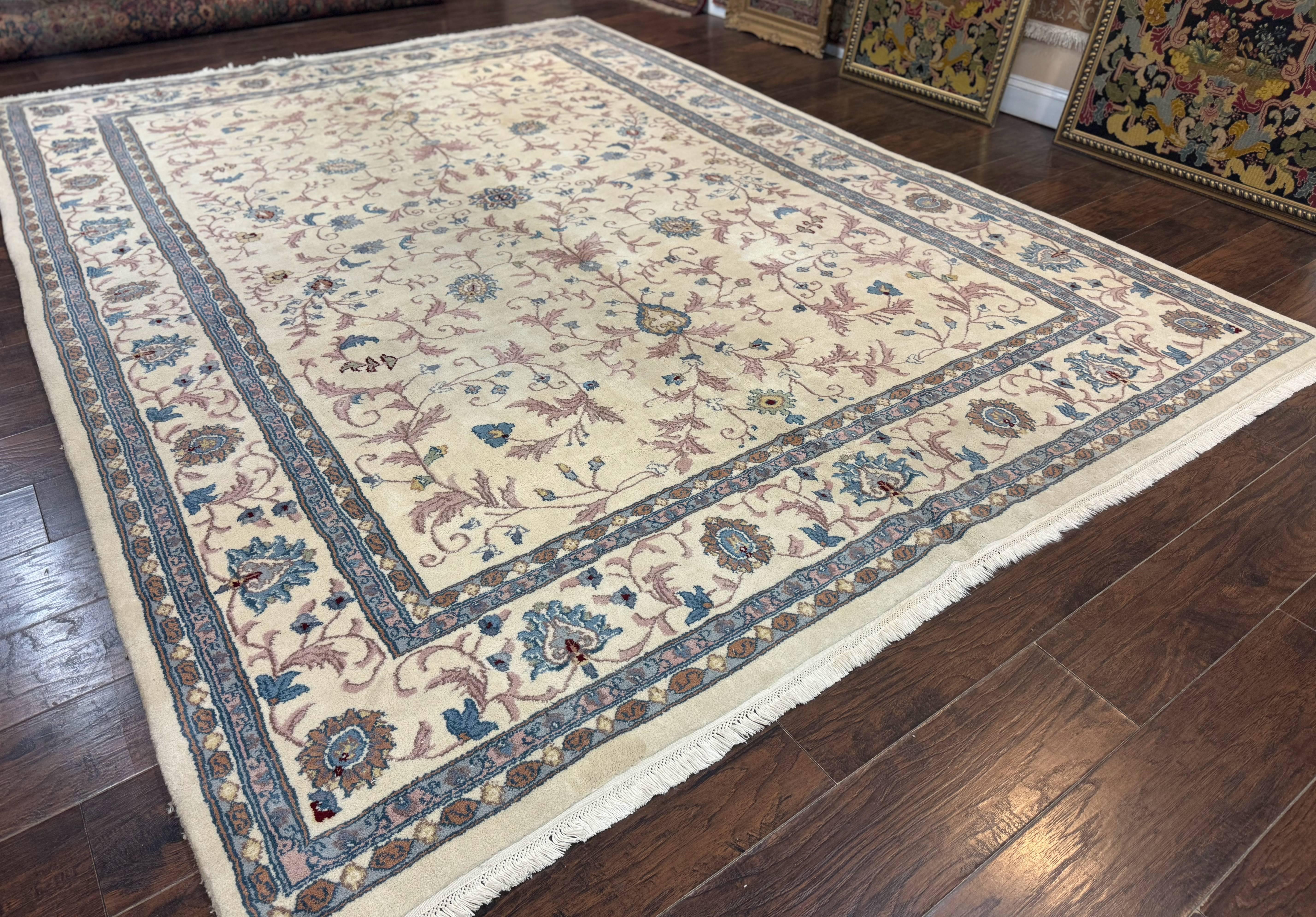 Ivory Indo Persian Rug 9x12 - Jewel Rugs