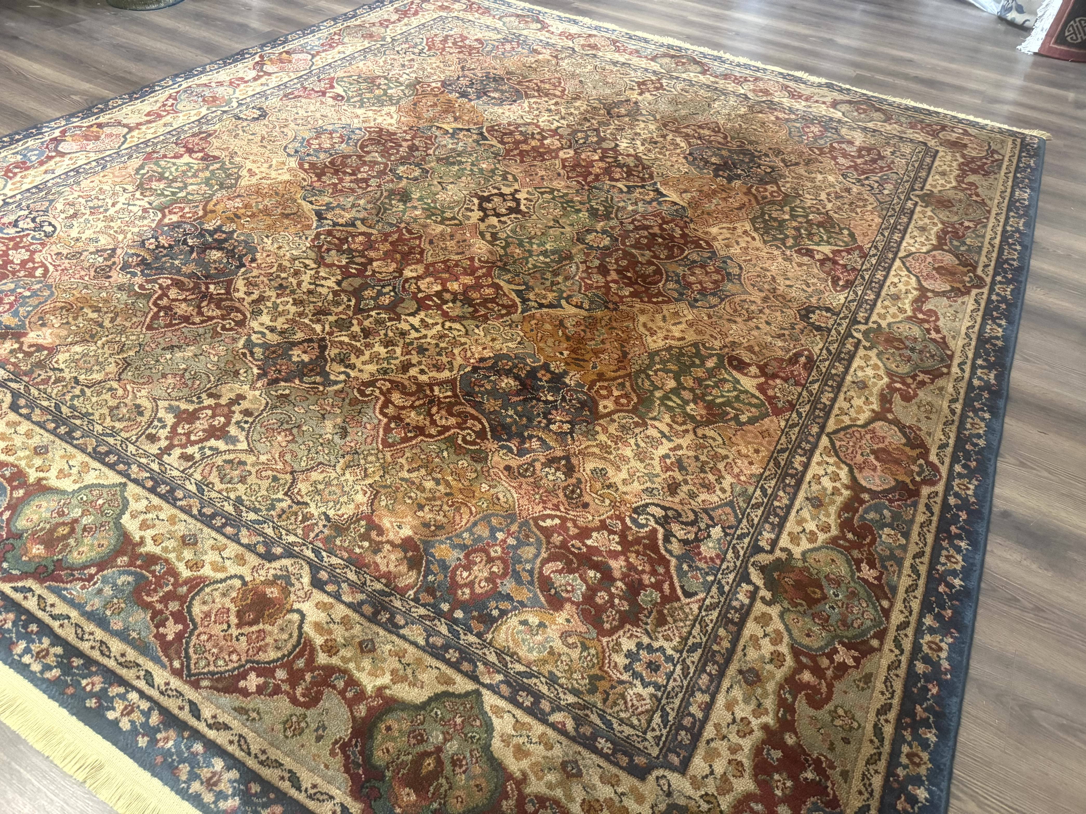 Karastan Rug 8.8 x 10, Samovar Teawash Kirman Panel #900-902, Wool Pile Vintage, Rare - Jewel Rugs