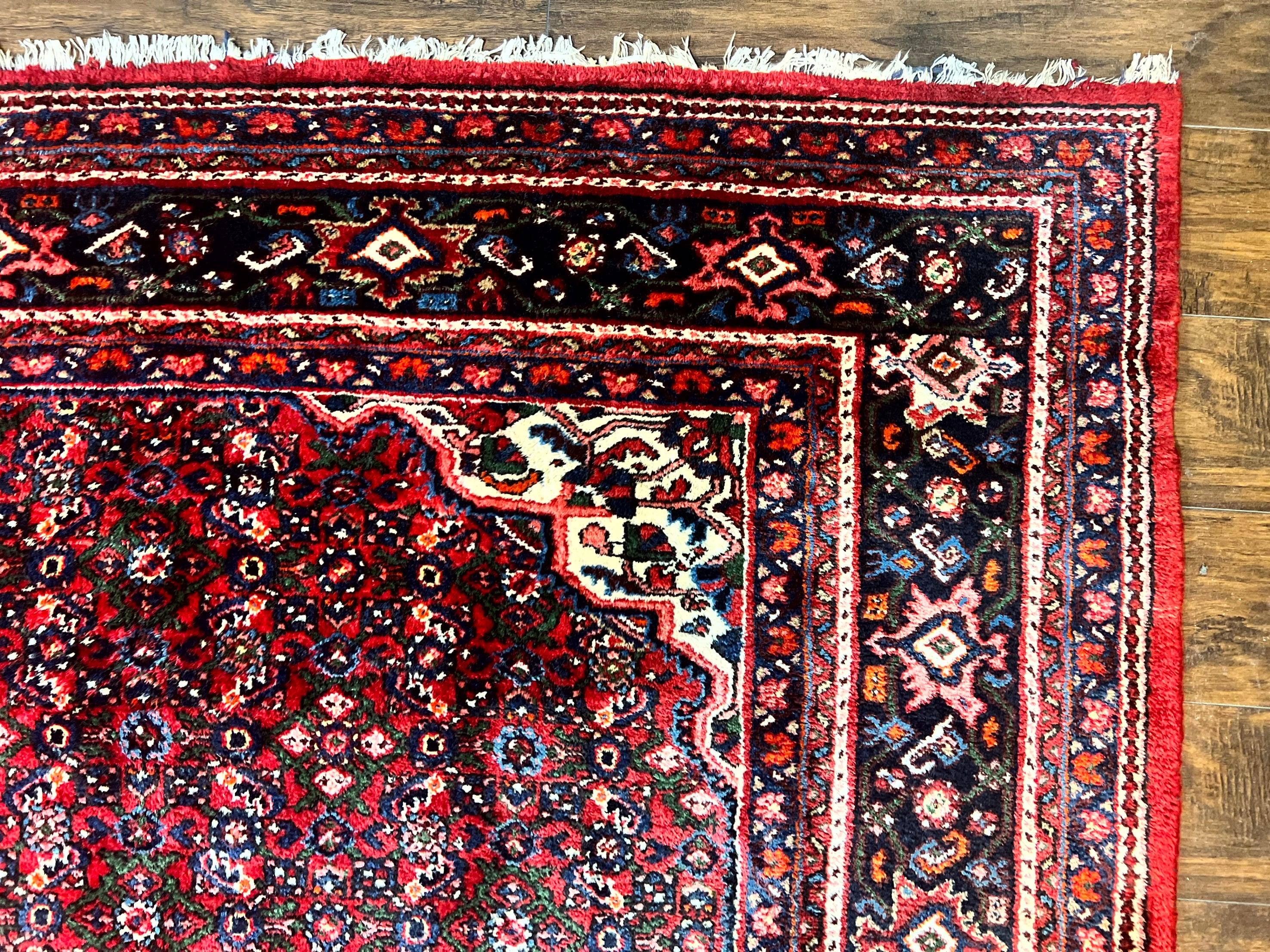 Large Persian Tribal Rug 11x17, Palace Sized Wool Handmade Vintage Carpet, Oversized Hand Knotted Rug, Red, Hamadan Dargazin Rug - Jewel Rugs