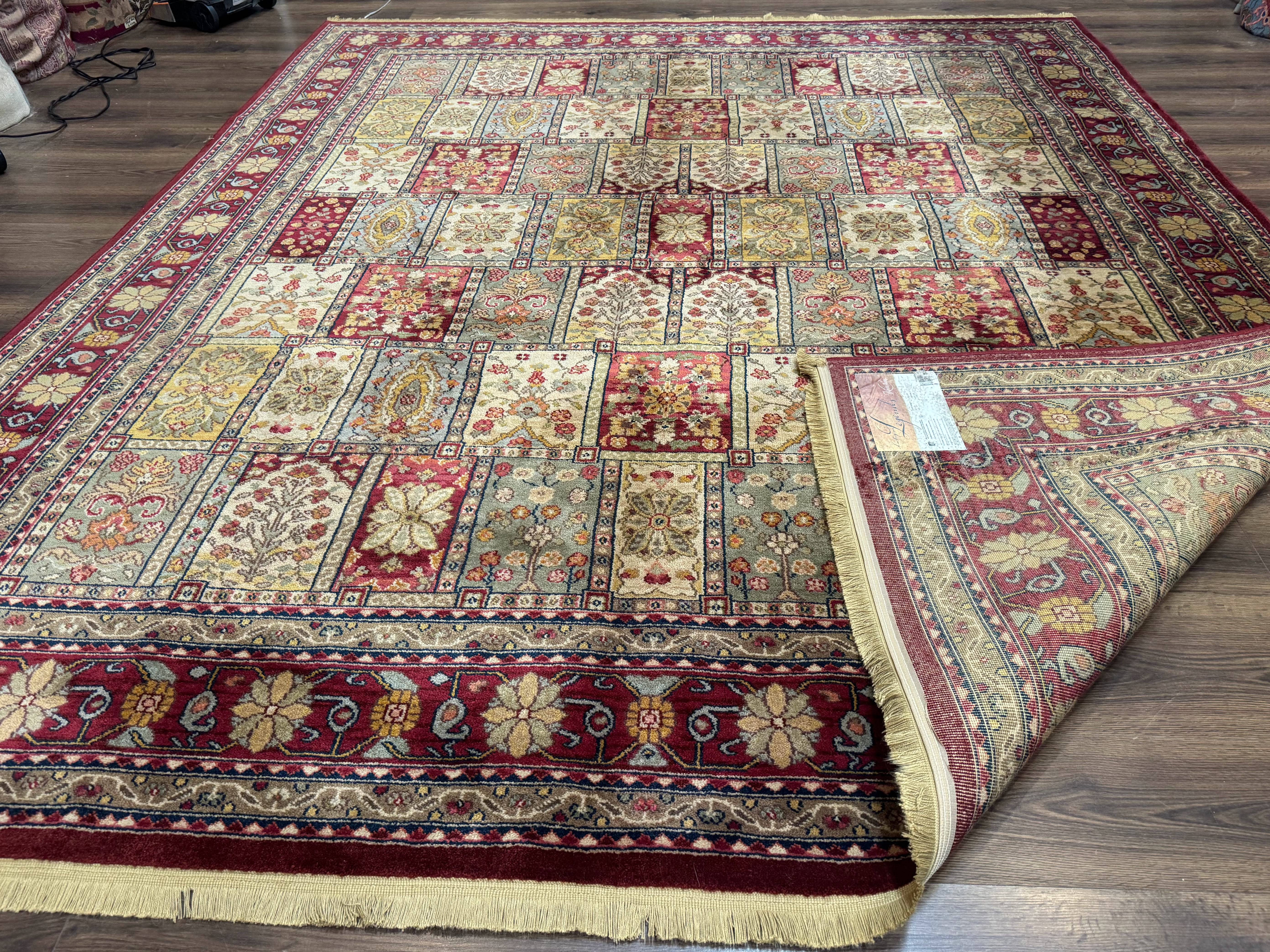 Karastan Bakhtiyari Rug 8.8 x 10, Antique Legends Karastan Wool Carpet #2200-202, Multicolor Panel - Jewel Rugs