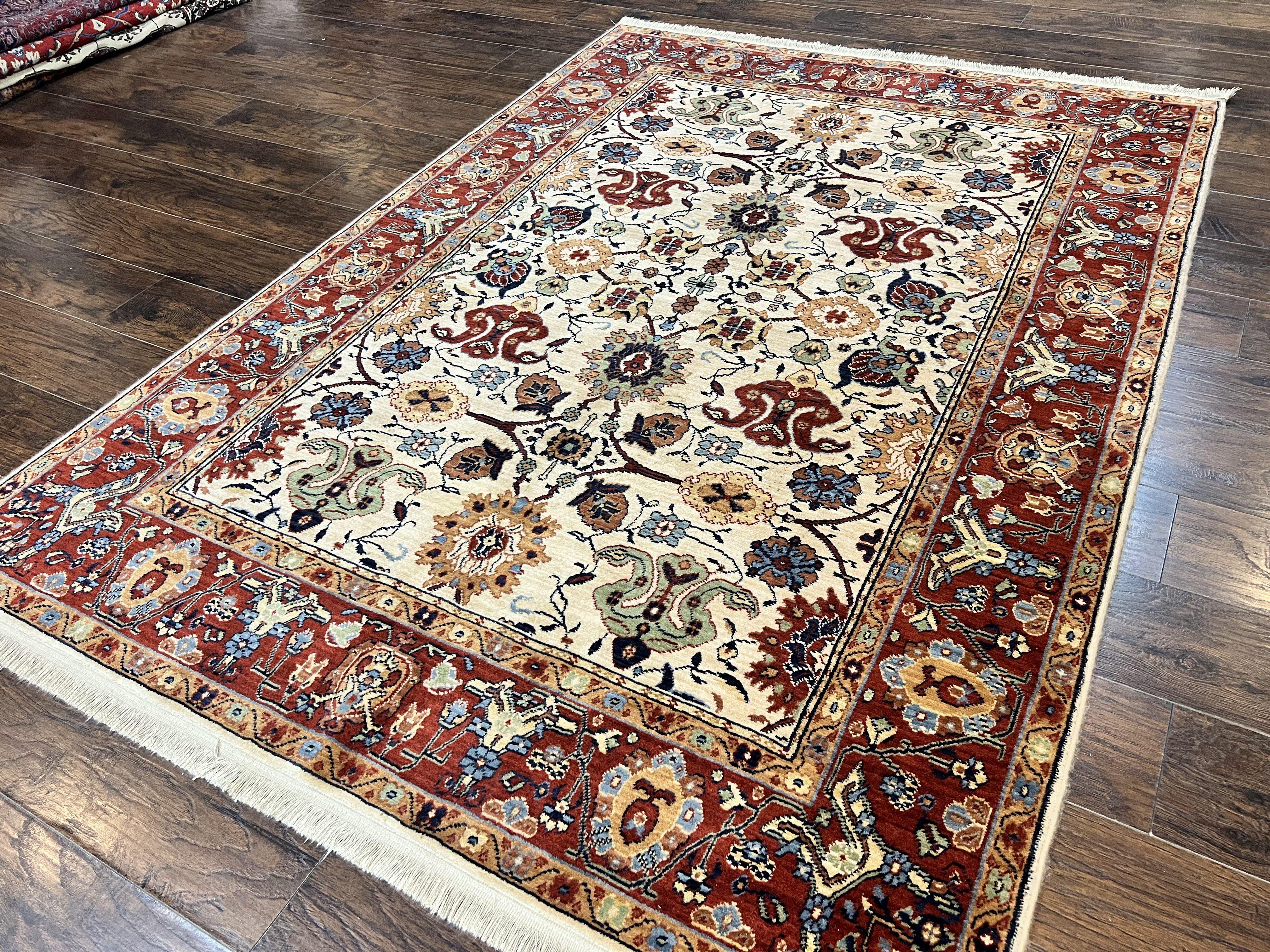 Karastan Rug 6x8, English Manor Stratford Pattern, Wool Karastan Carpet, #2120 - 506 Brighton Pattern, Vintage Rug - Jewel Rugs