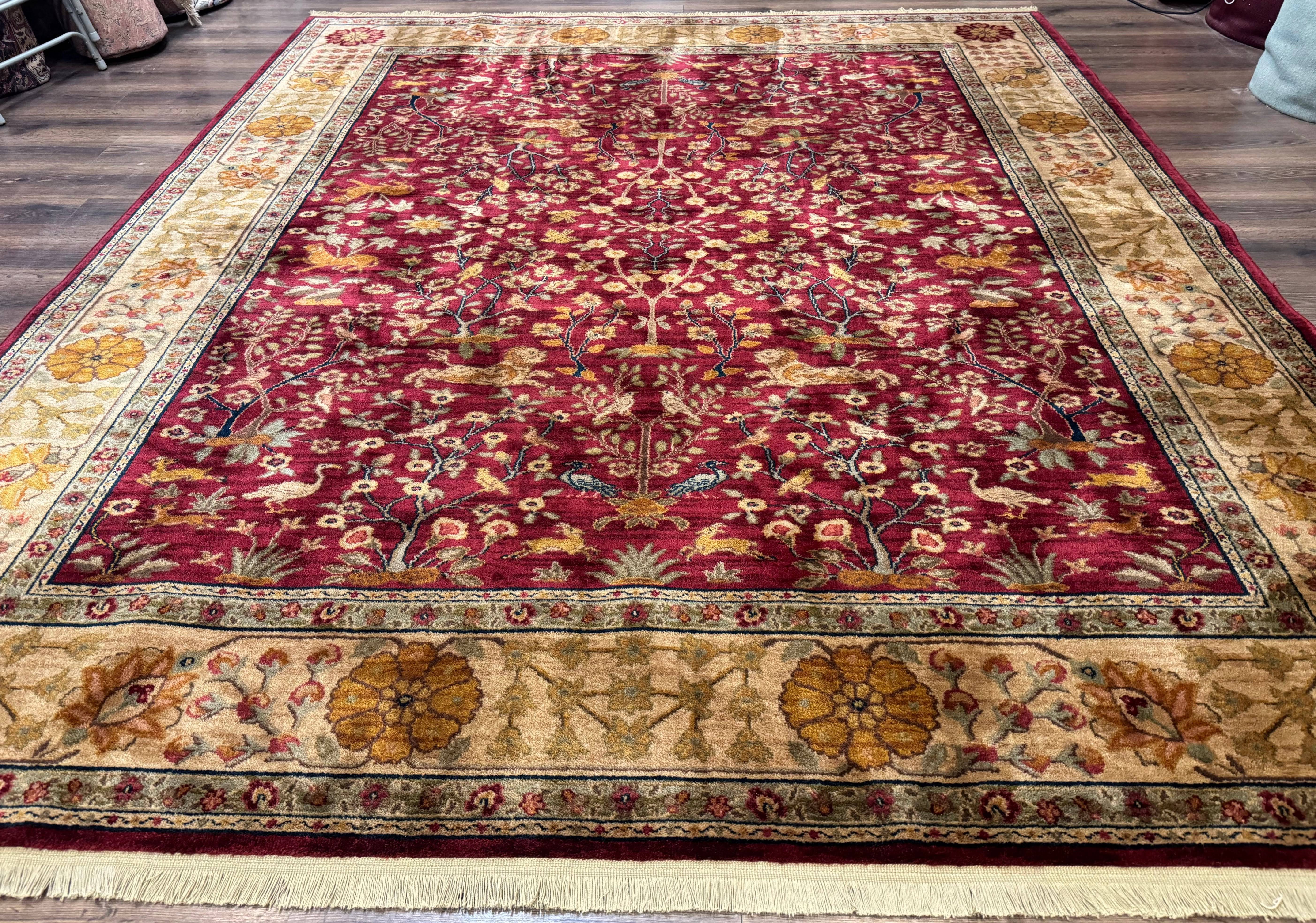 Karastan Rug 8.8 x 10, Antique Legends Emperor's Hunt 2200-204, Wool Vintage Discontinued Karastan - Jewel Rugs