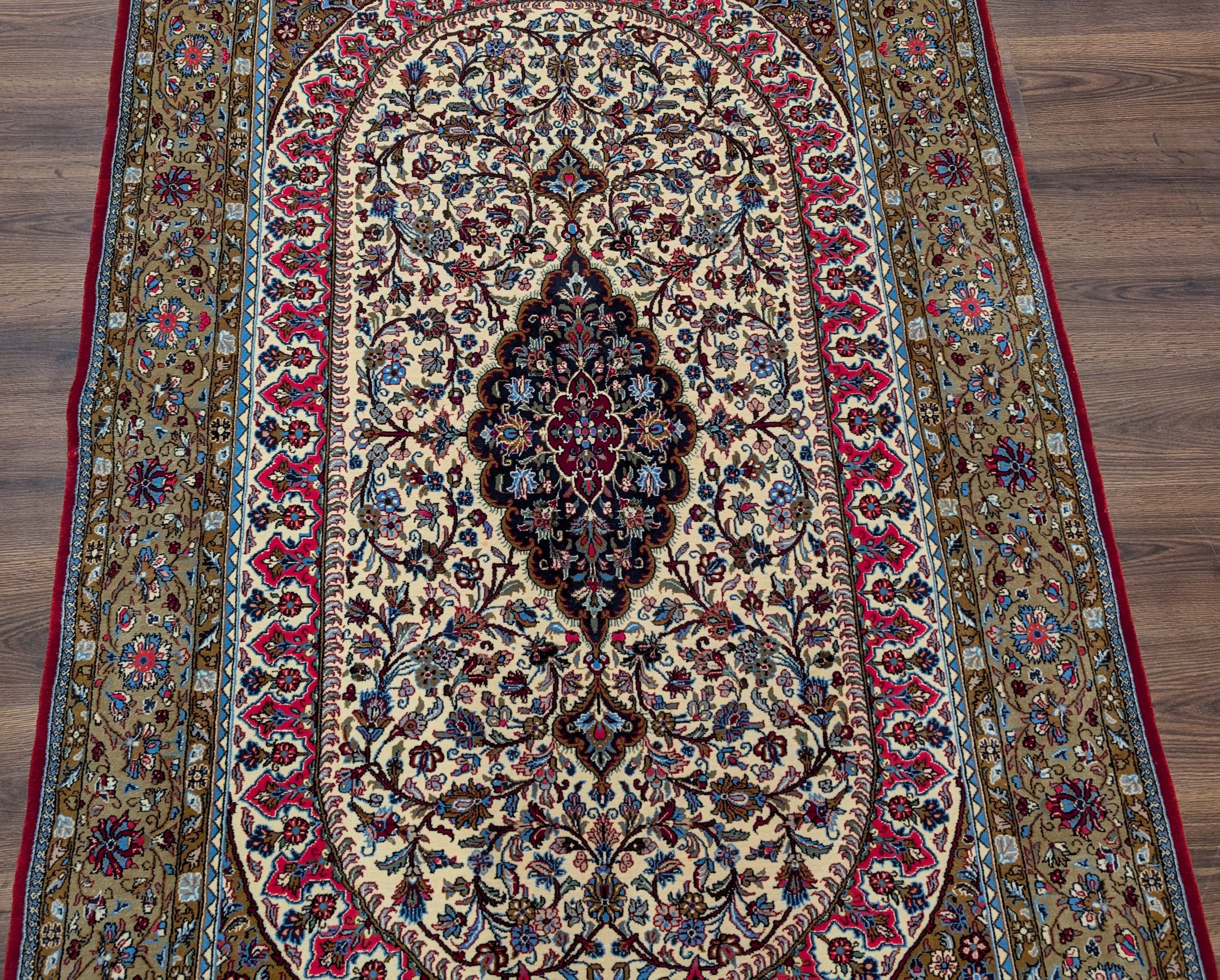 Persian Qum Rug 5x7, Fine 290 KPSI, Hand Knotted, Pair A - Jewel Rugs