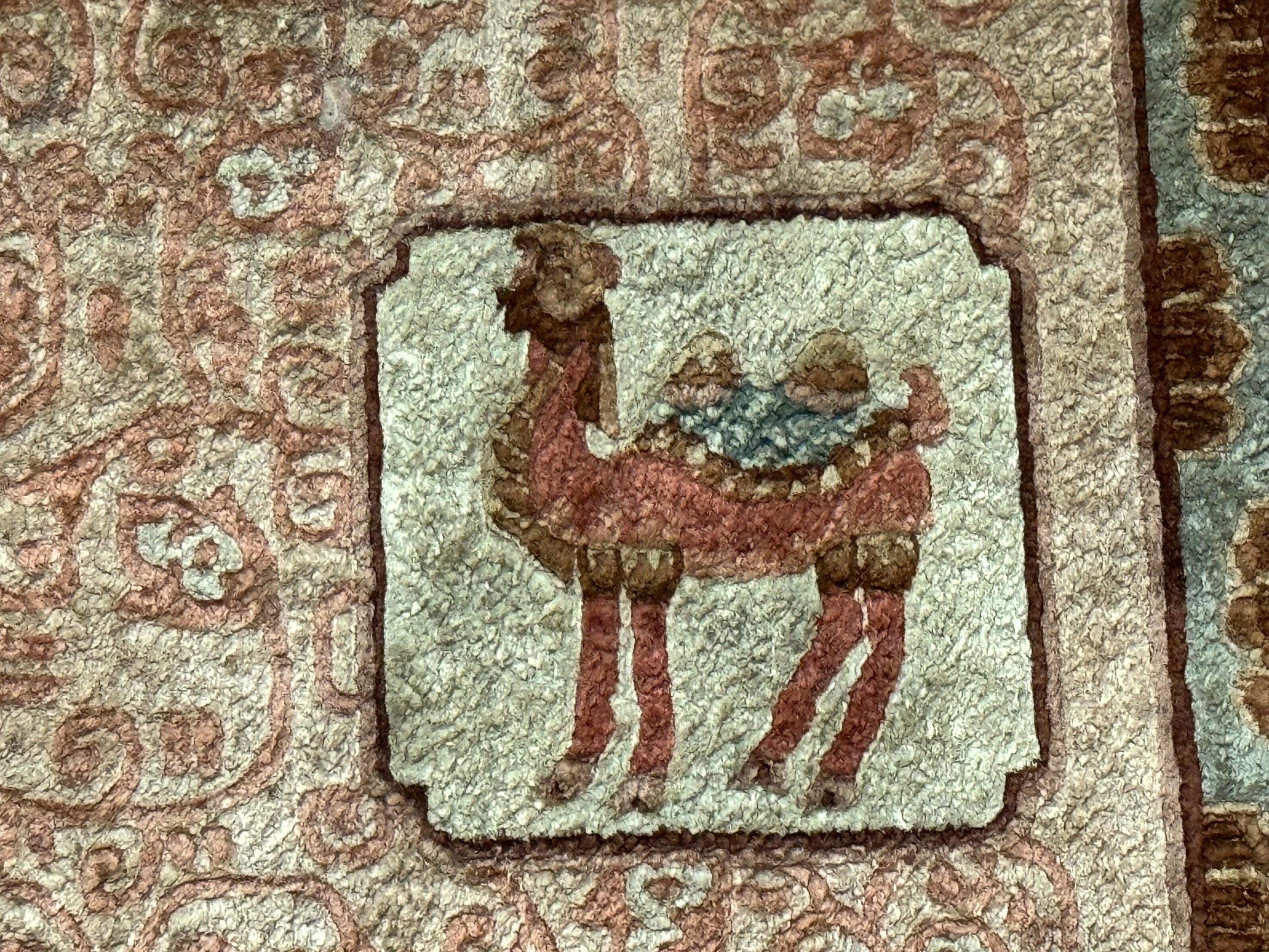 Silk Chinese Rug 2x4, Animal Pictorials Camel Horse Elephant, Fine 200 KPSI - Jewel Rugs