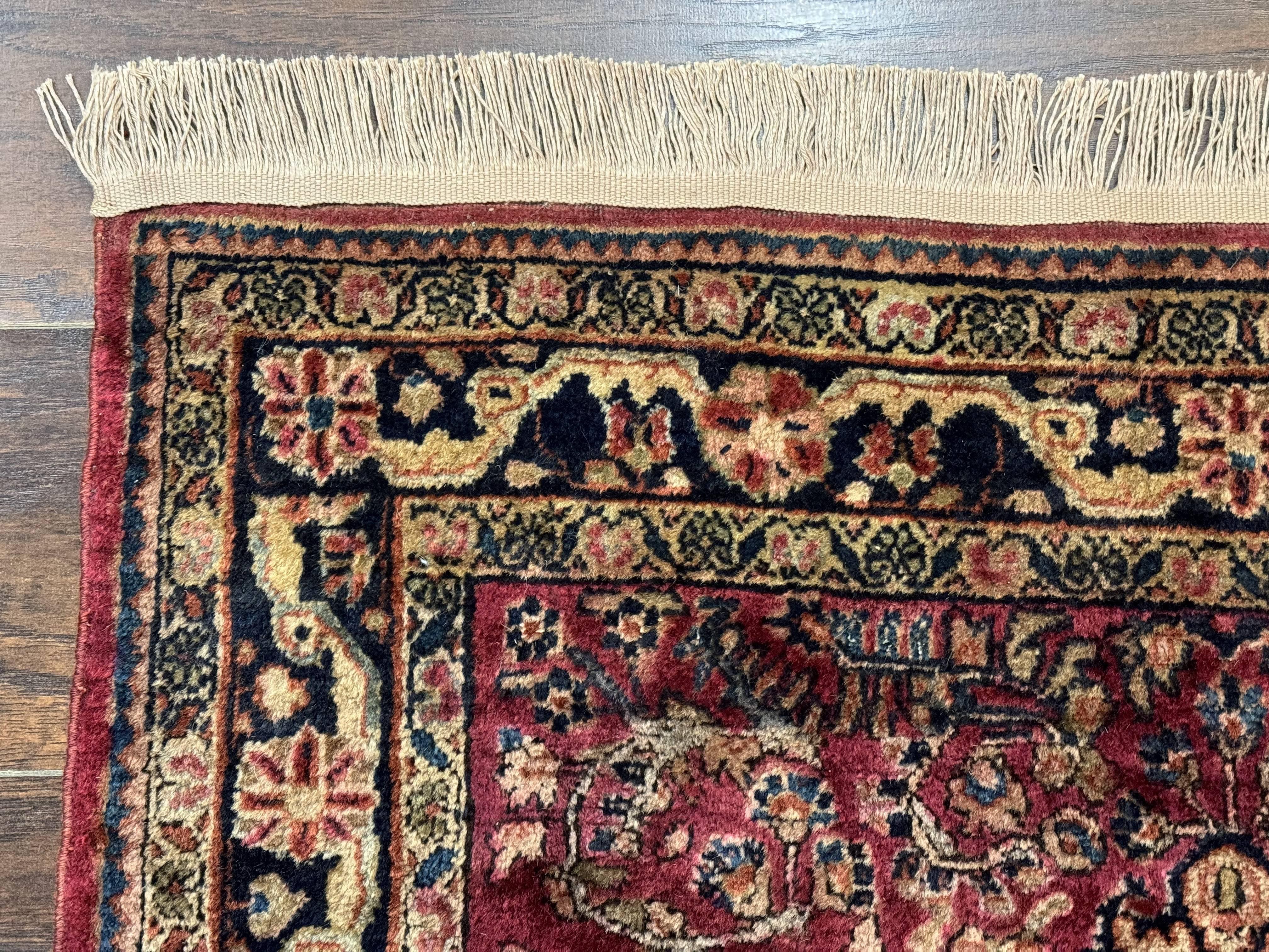 Persian Sarouk Rug 3x5, Antique Persian Carpet - Jewel Rugs