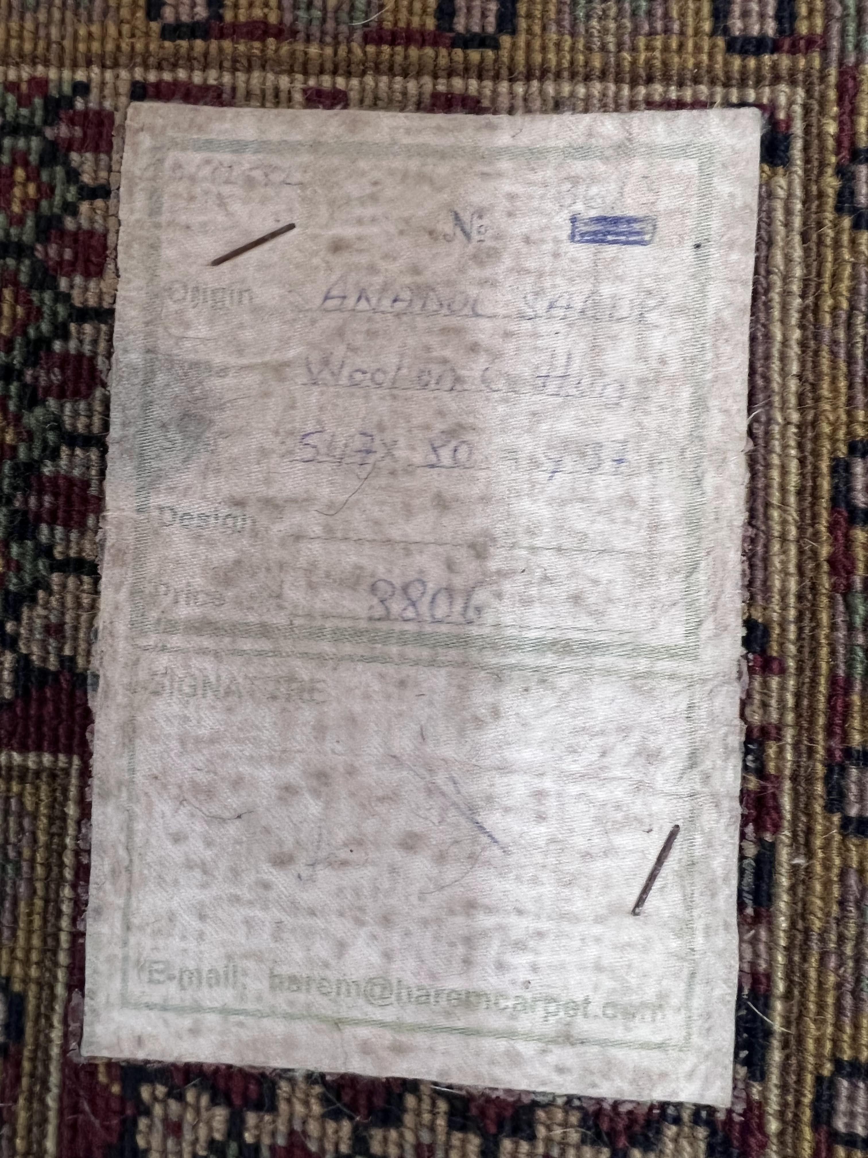 Indo Persian Runner 2.8 x 18, Long Skinny Hallway Wool Runner Rug, Hand Knotted Vintage Floral Allover Traditional Runner Dark Blue Burgundy - Jewel Rugs