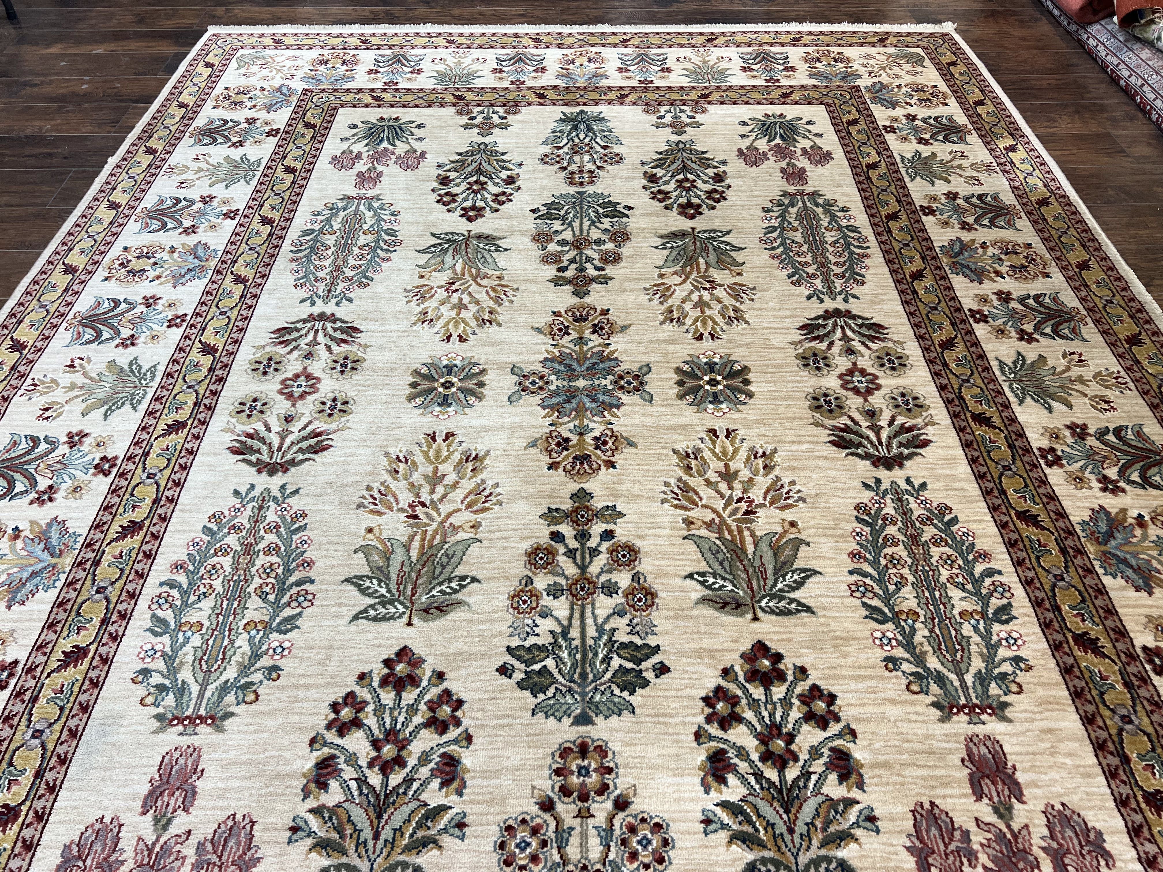 Karastan Rug 8.8 x 12, Ashara Amritsar #549, Oatmeal Color, Wool Pile Karastan Carpet, Discontinued Karastan Area Rug, Decorative - Jewel Rugs