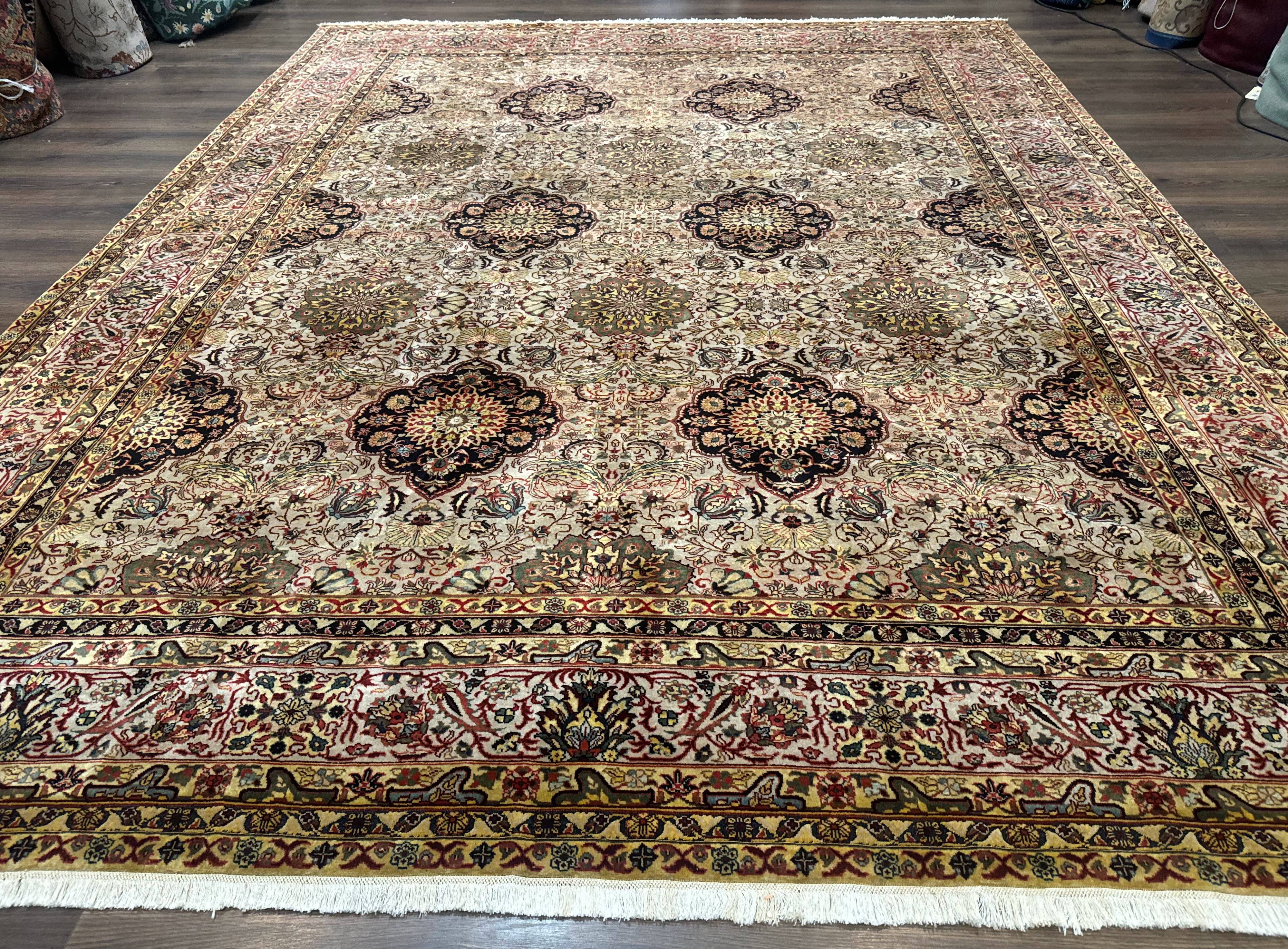 Indian Agra Rug 9x12, Fine Oriental Carpet - Jewel Rugs