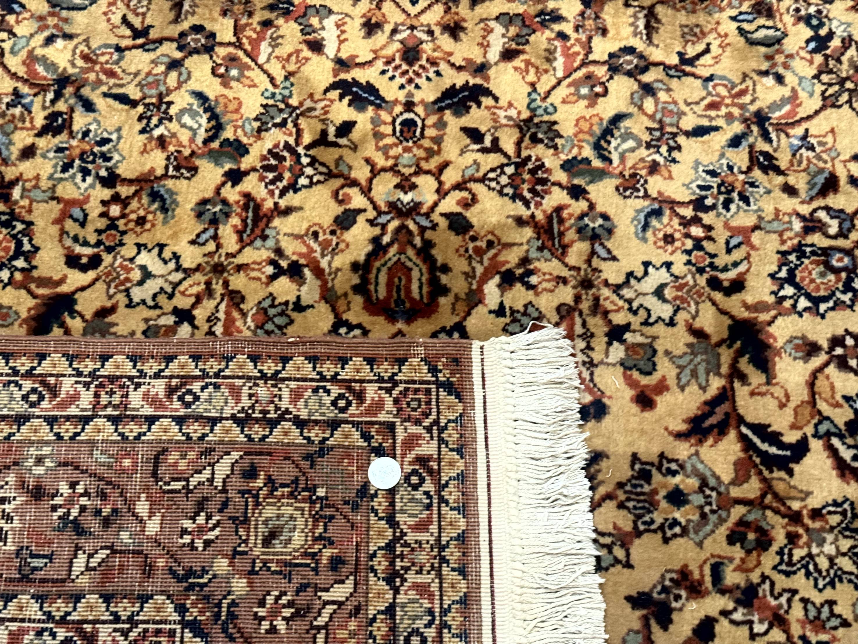 Indo Persian Rug 5x8, Light Tan/Camel, Allover Design - Jewel Rugs
