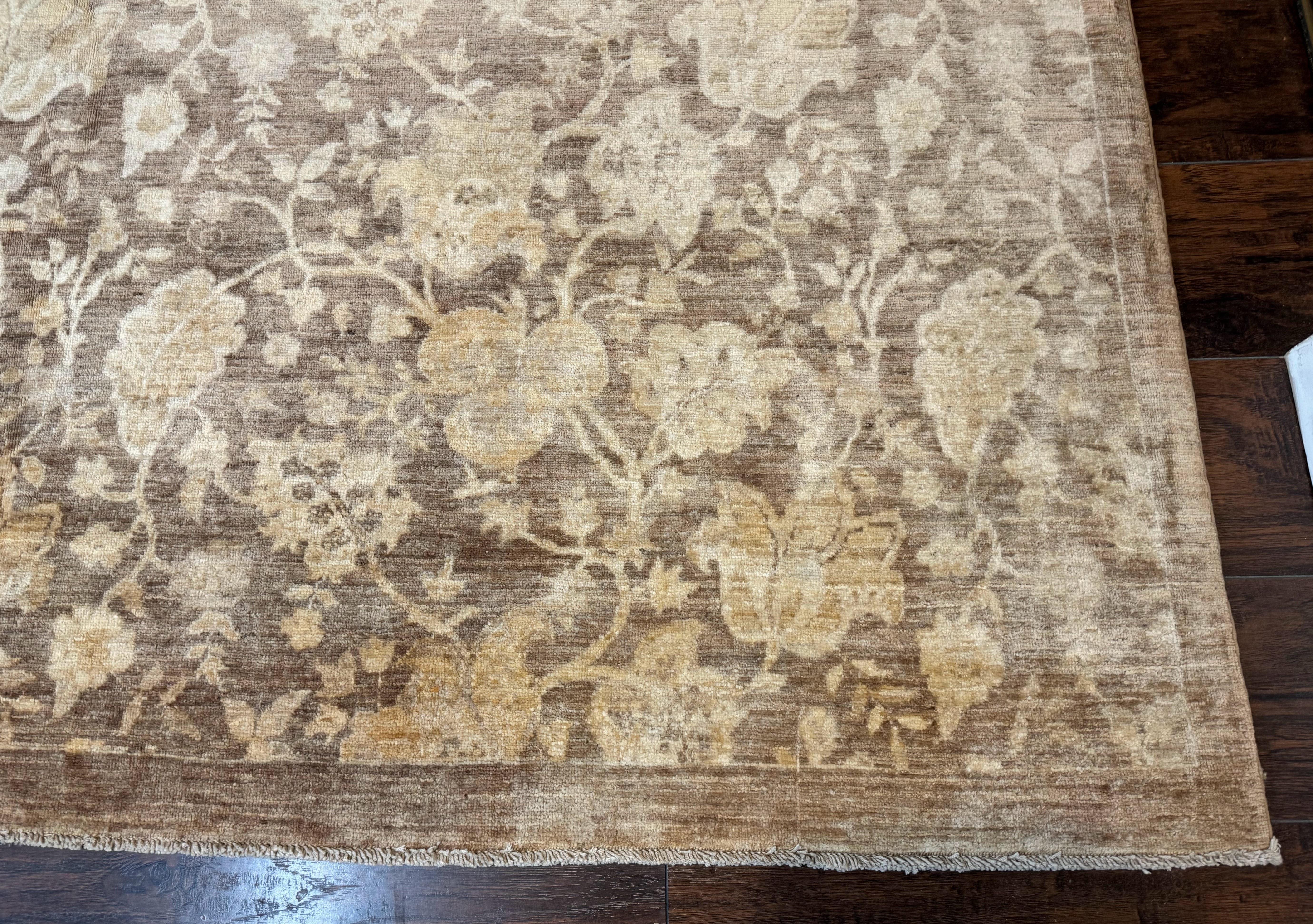 Modern Floral Rug 10x14, Large Wool Area Rug, Handmade Carpet - Jewel Rugs