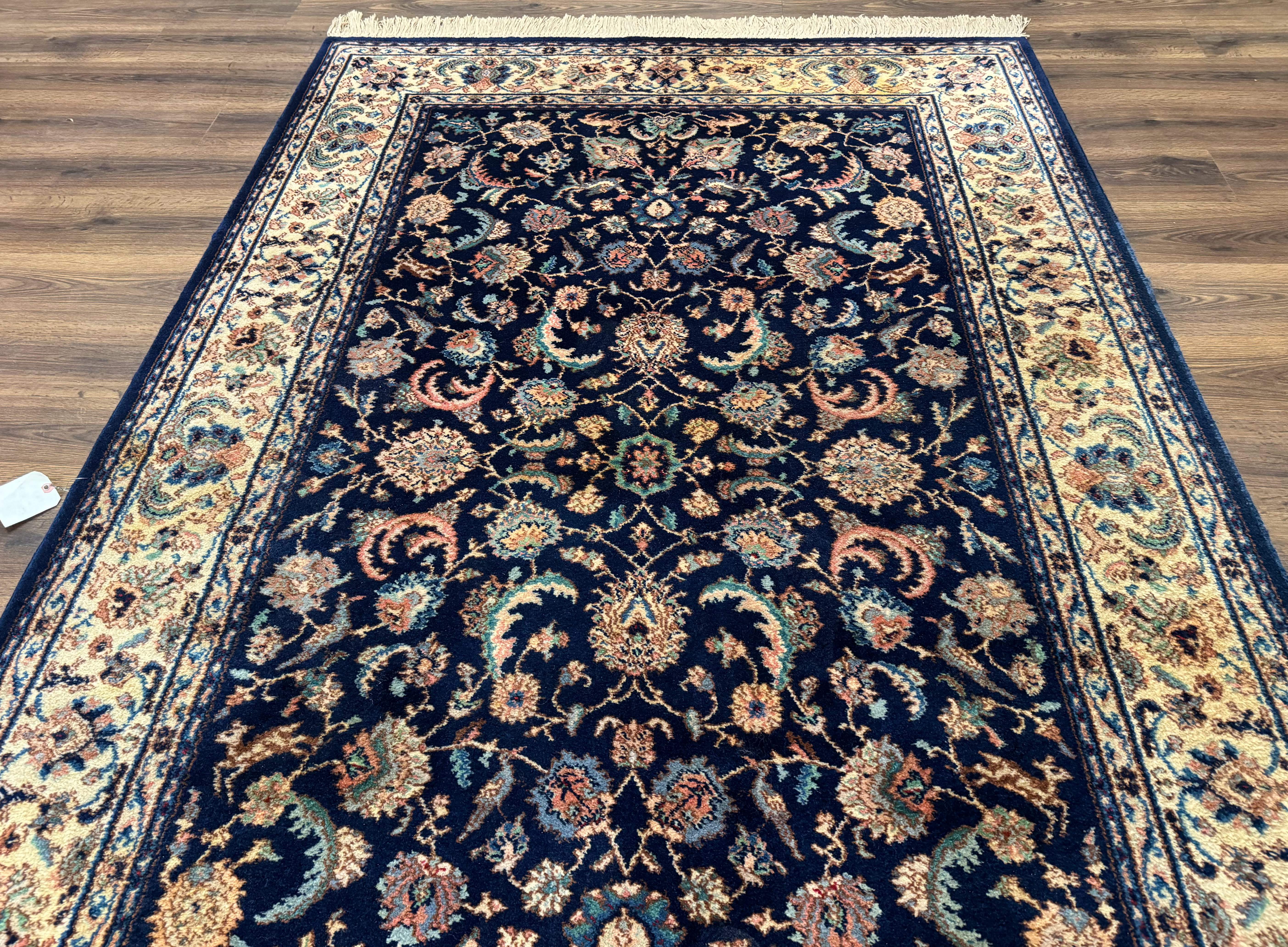 Karastan Rug #747, Indigo Ta'briz 5.9 x 9 - Jewel Rugs