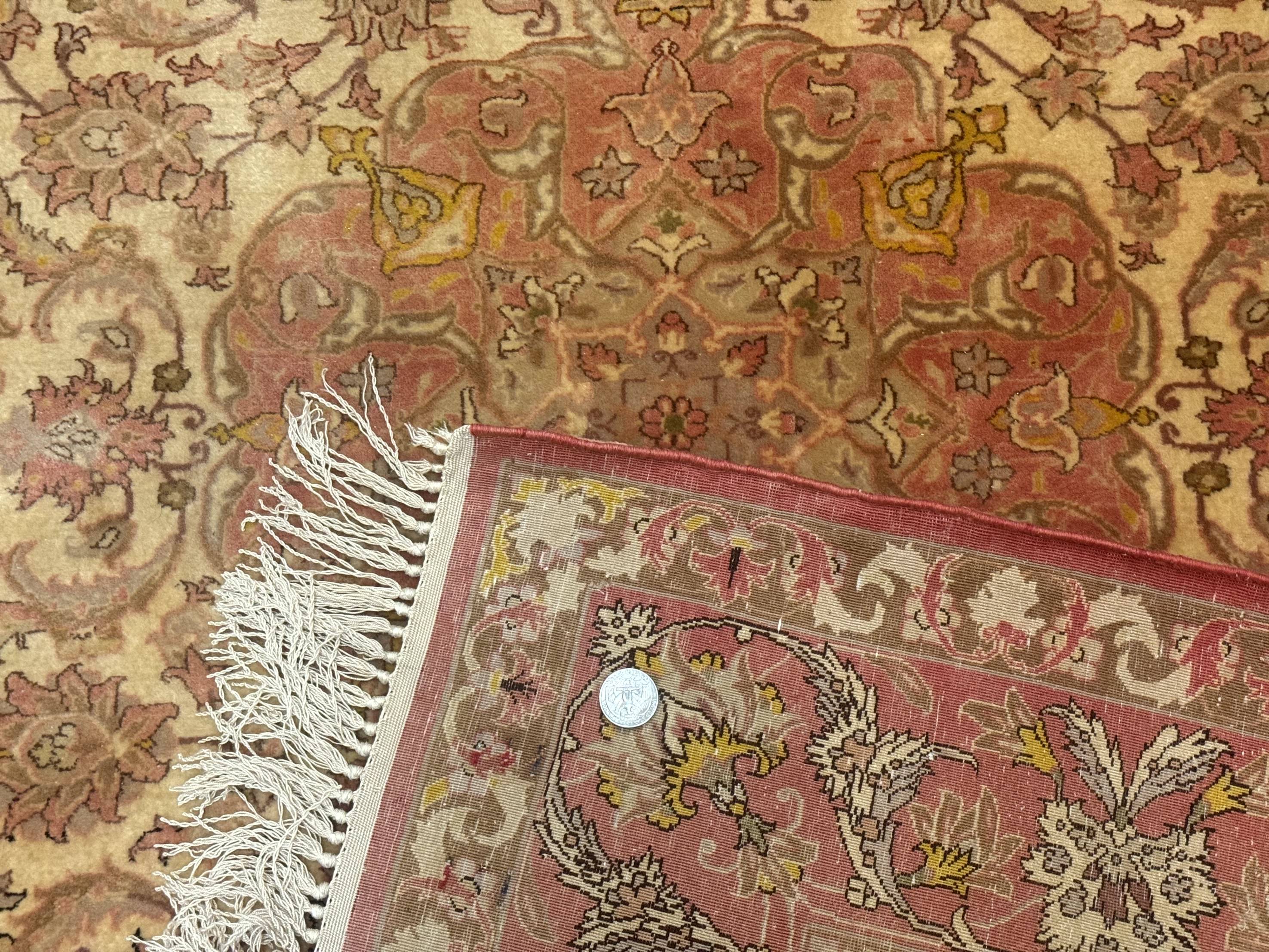 Persian Isfahan Rug 3x5 Fine 550 KPSI Kork Wool on Silk - Jewel Rugs