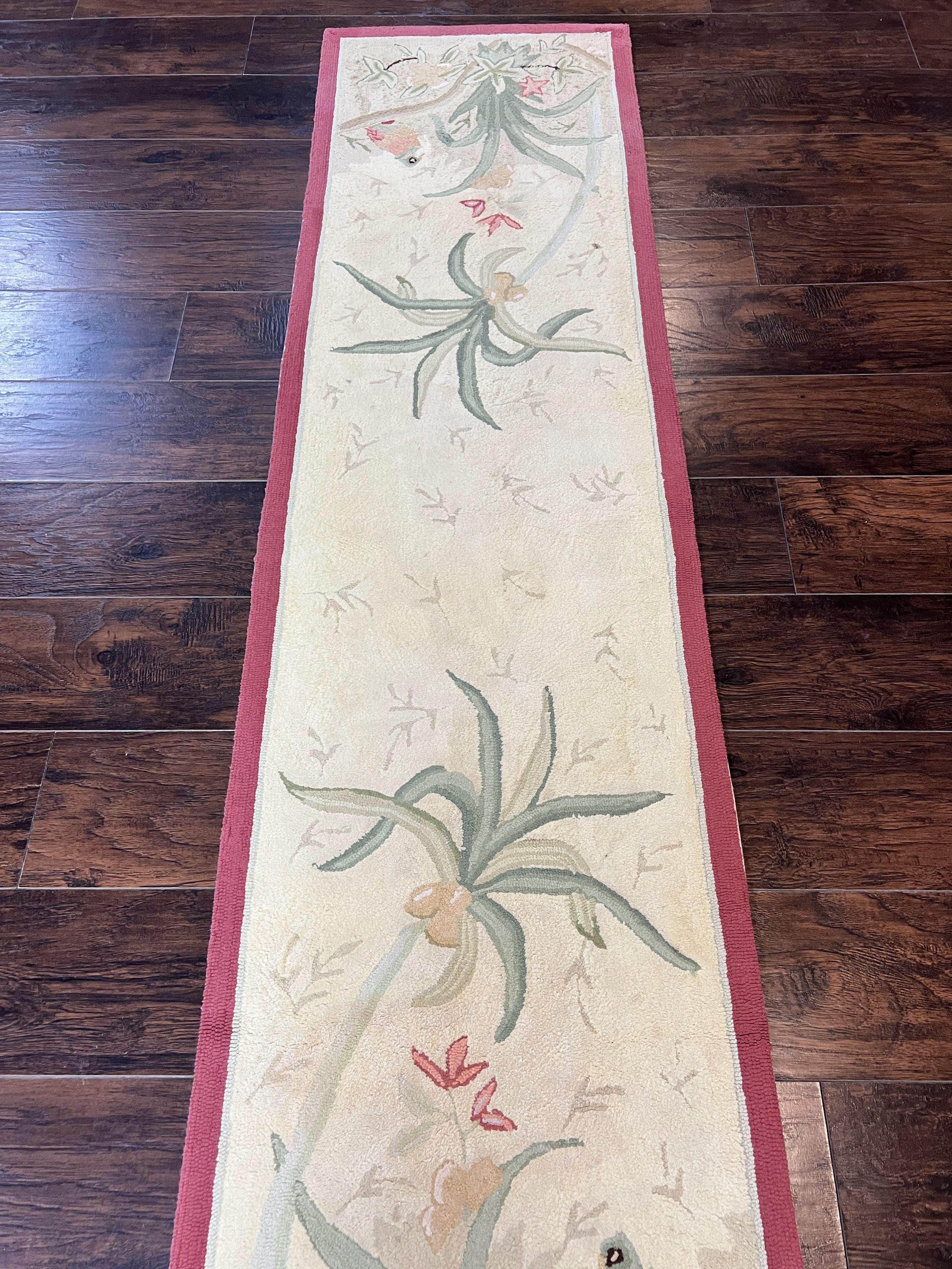 Chinese Hooked Runner Rug 2x8, Simple Design, Vintage, Birds, Rug for Hallway 2 x 8 ft - Jewel Rugs