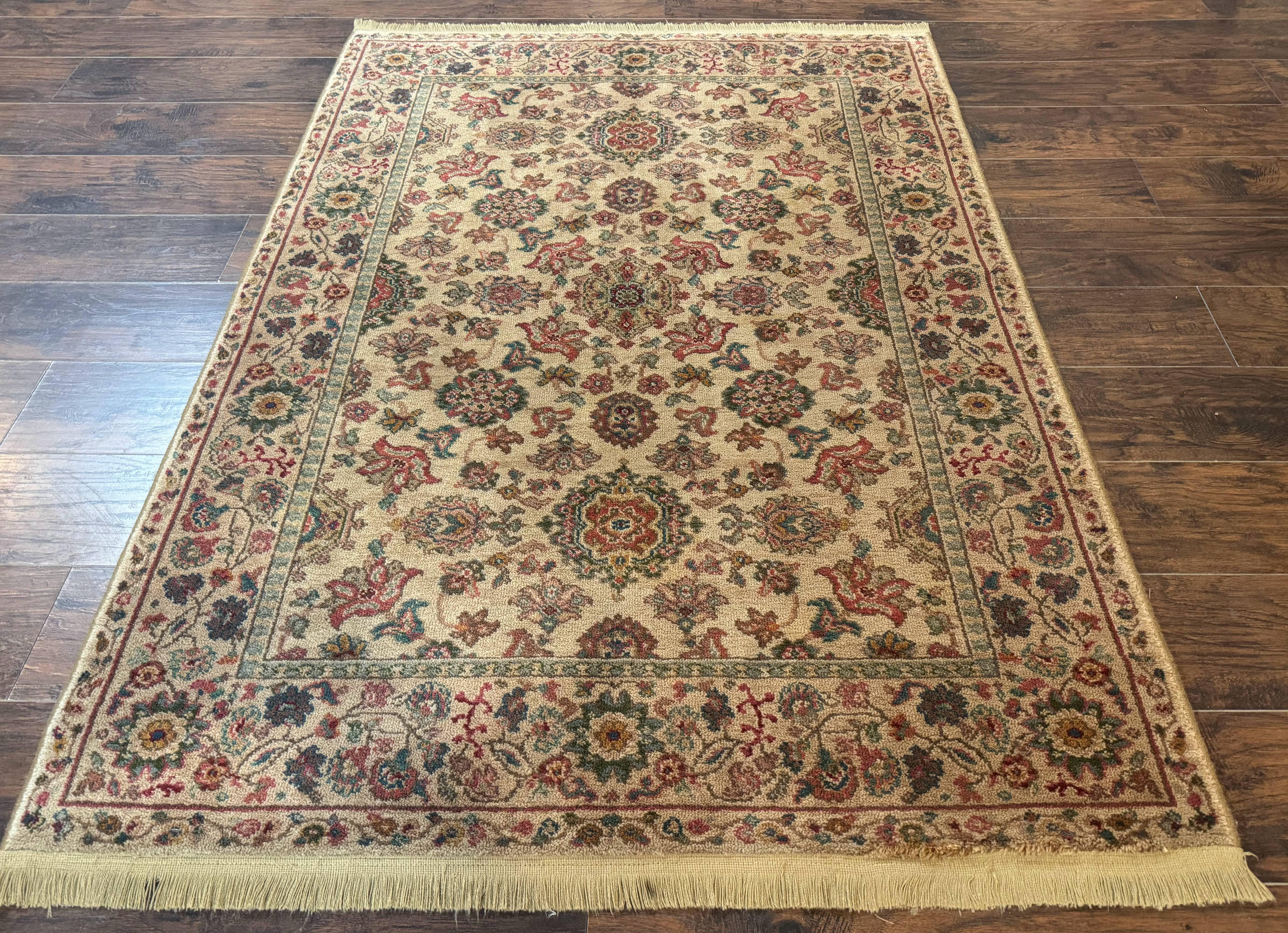 Karastan Rug 4x6, Samovar Teawash Feraghan Sarouk #900-906, Vintage Wool Pile Discontinued Karastan Area Rug Carpet - Jewel Rugs