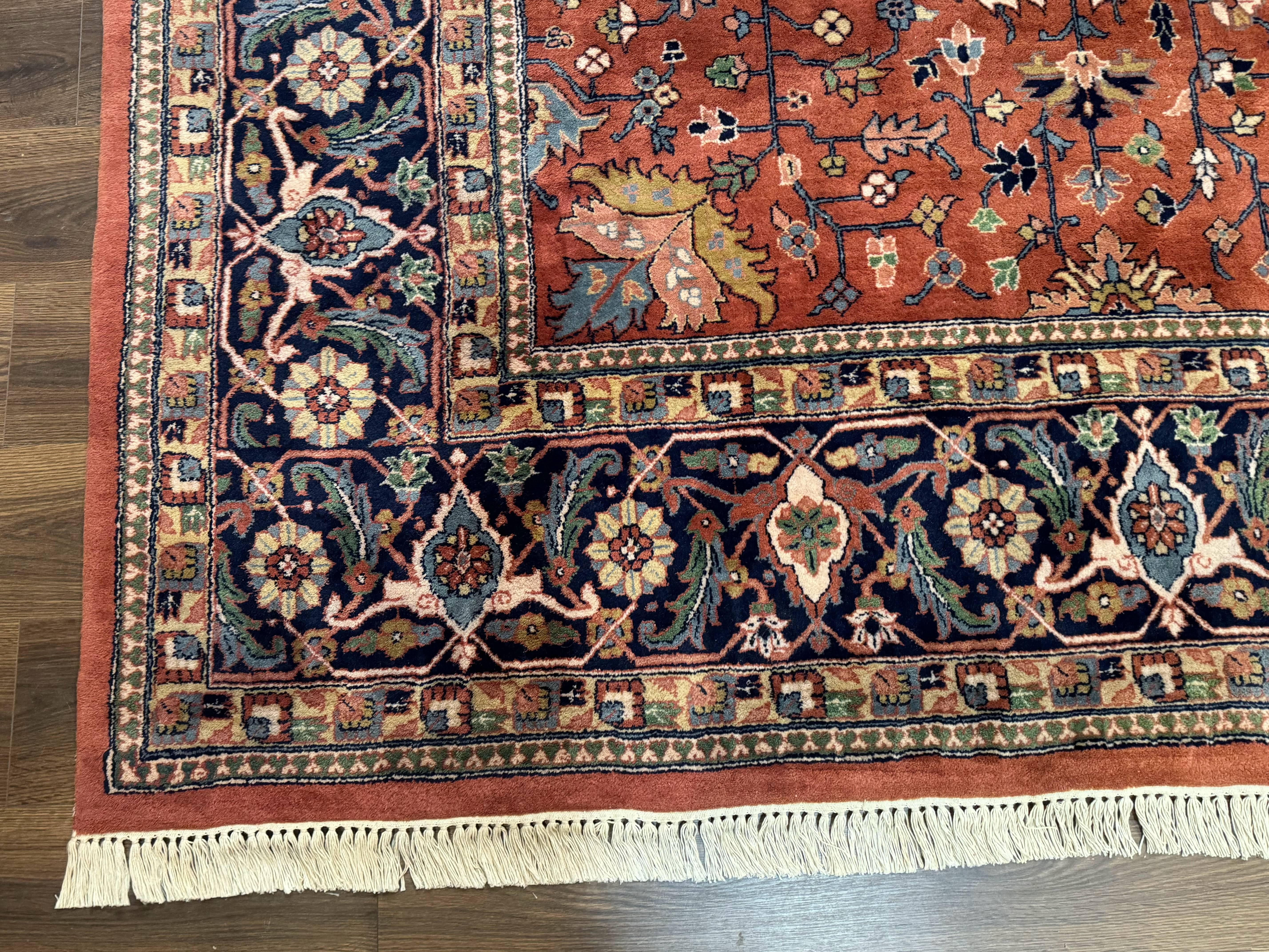 Indo Persian Heriz Rug 10x15, Allover Pattern, Large Wool Handmade Rug - Jewel Rugs