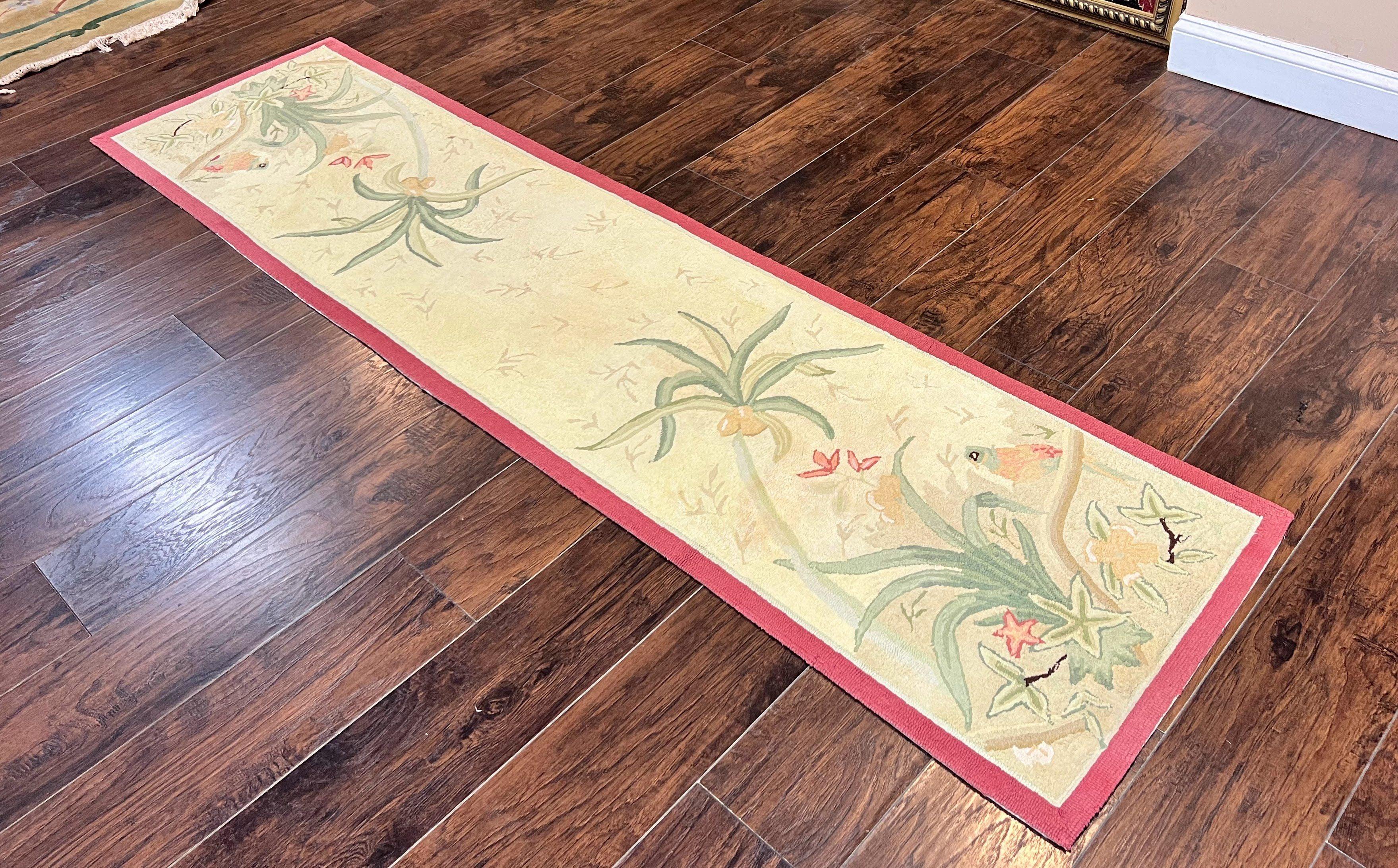 Chinese Hooked Runner Rug 2x8, Simple Design, Vintage, Birds, Rug for Hallway 2 x 8 ft - Jewel Rugs