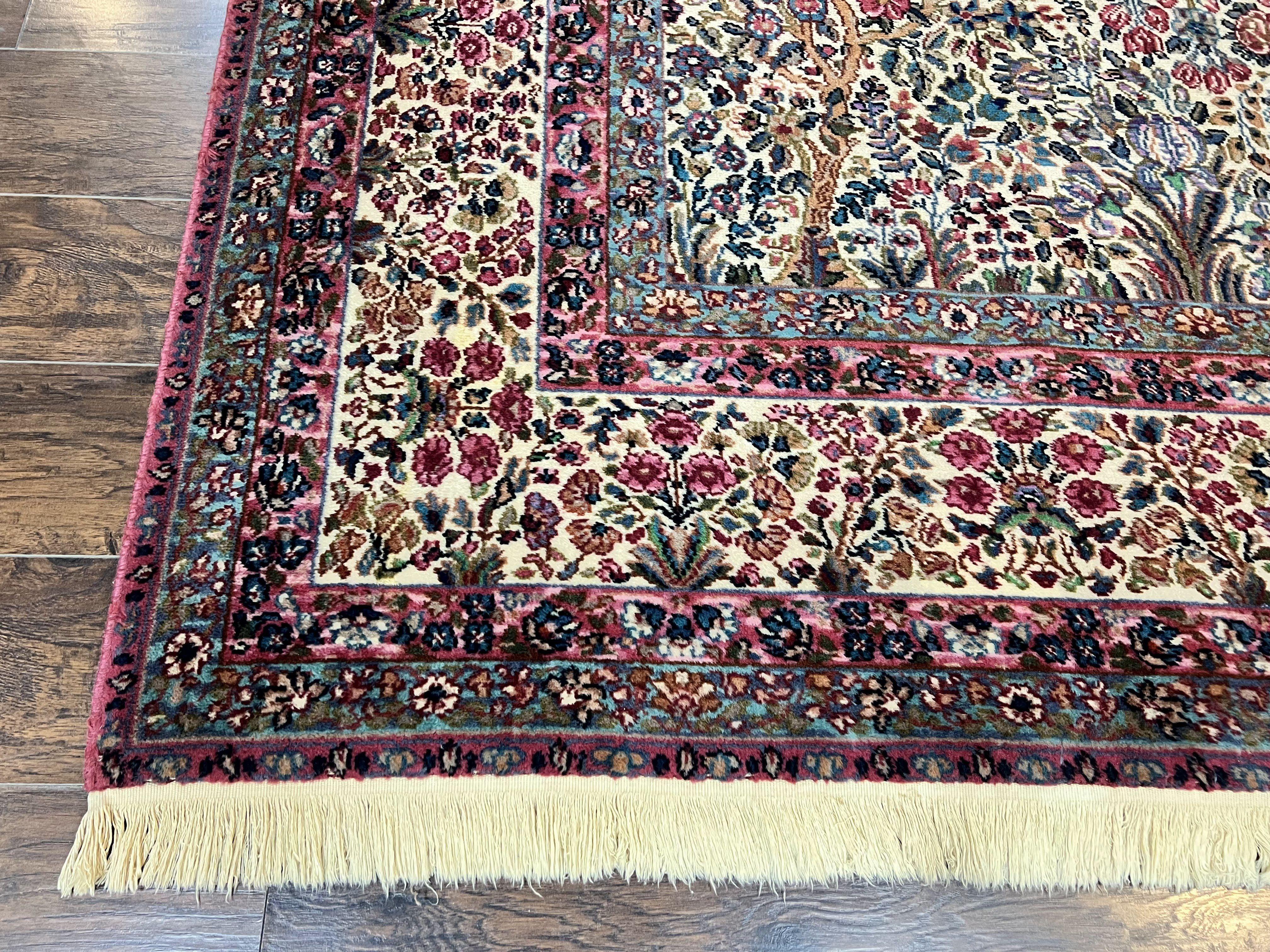 Karastan Rug 9x12, Lanamar Kirman #5519, Wool Karastan Carpet, Antique Floral Karastan Rug, Tree of Life Design Rug, Traditional Rug - Jewel Rugs