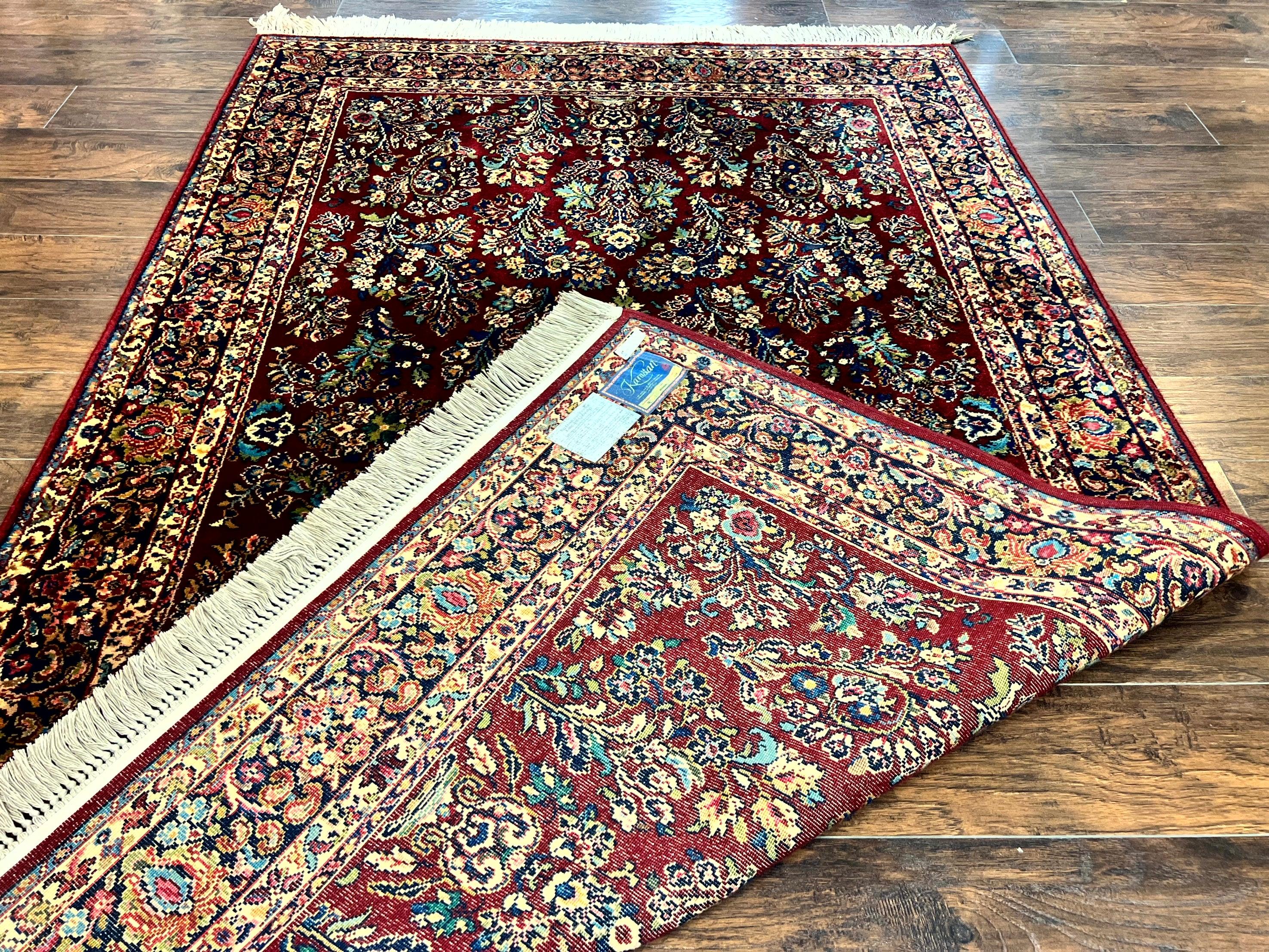 Karastan Rug 5.9 x 9 Red Sarouk Rug #785, Karastan Wool Rug, Karastan Carpet, Original 700 Series Vintage Karastan Oriental Rug Discontinued - Jewel Rugs