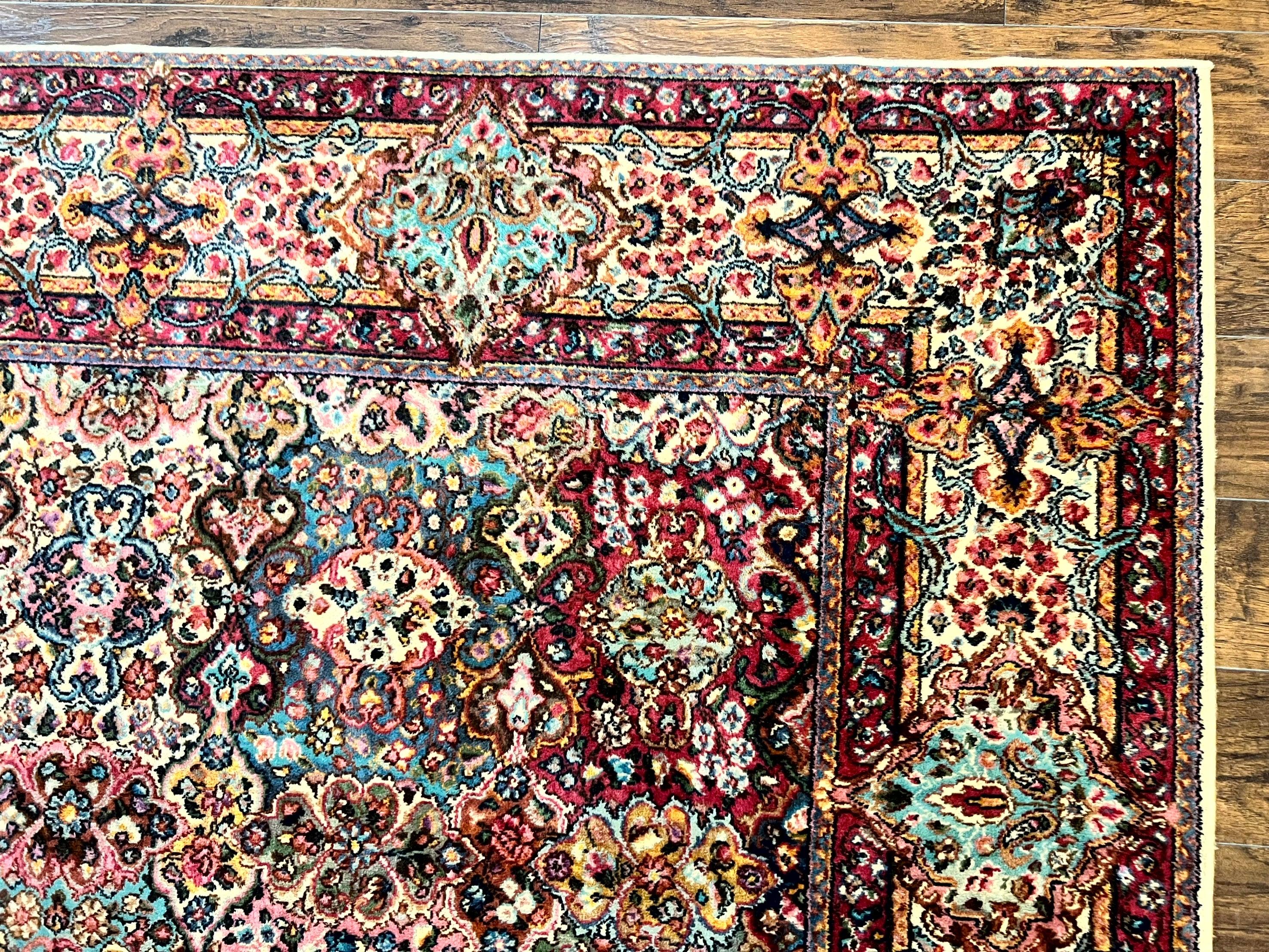 Karastan Rug 9x12 Lanamar Multicolor Panel Kirman #5514, Rare, Wool Karastan Carpet - Jewel Rugs