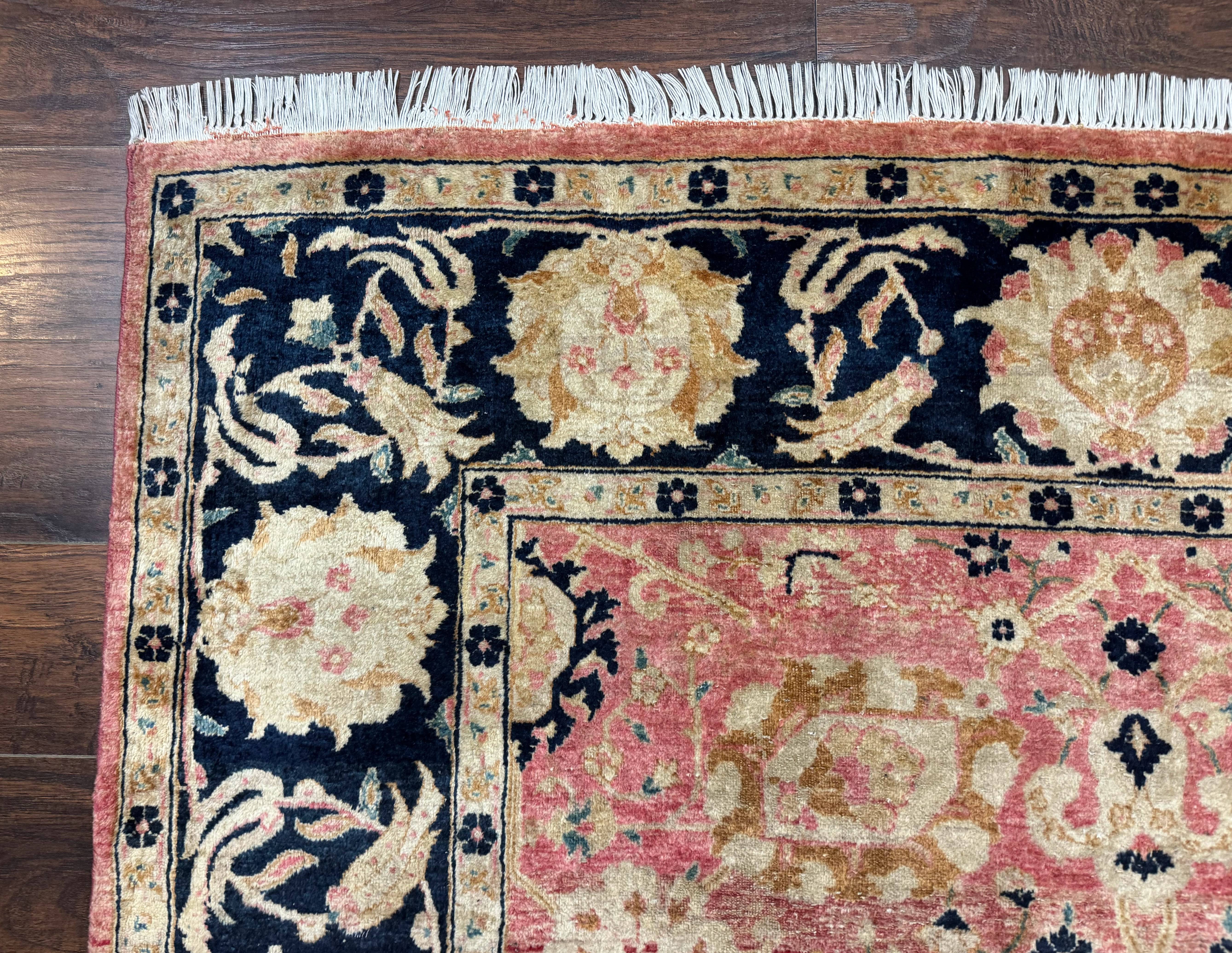 Indian Agra Rug 6x9, Allover Pattern, Traditional Wool Oriental Carpet - Jewel Rugs