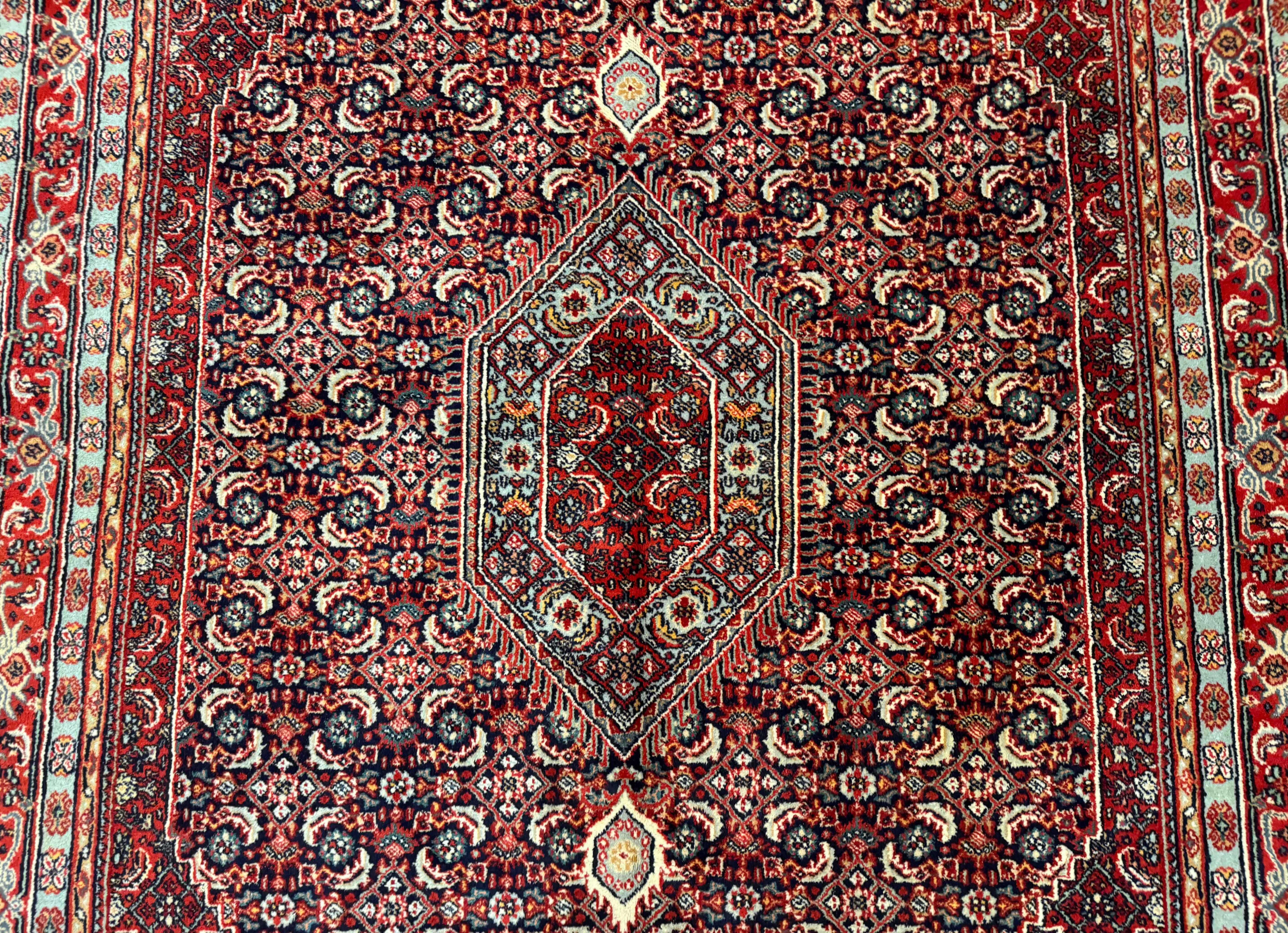Indo Persian Bijar Rug 6x9, Hand Knotted Wool Carpet - Jewel Rugs