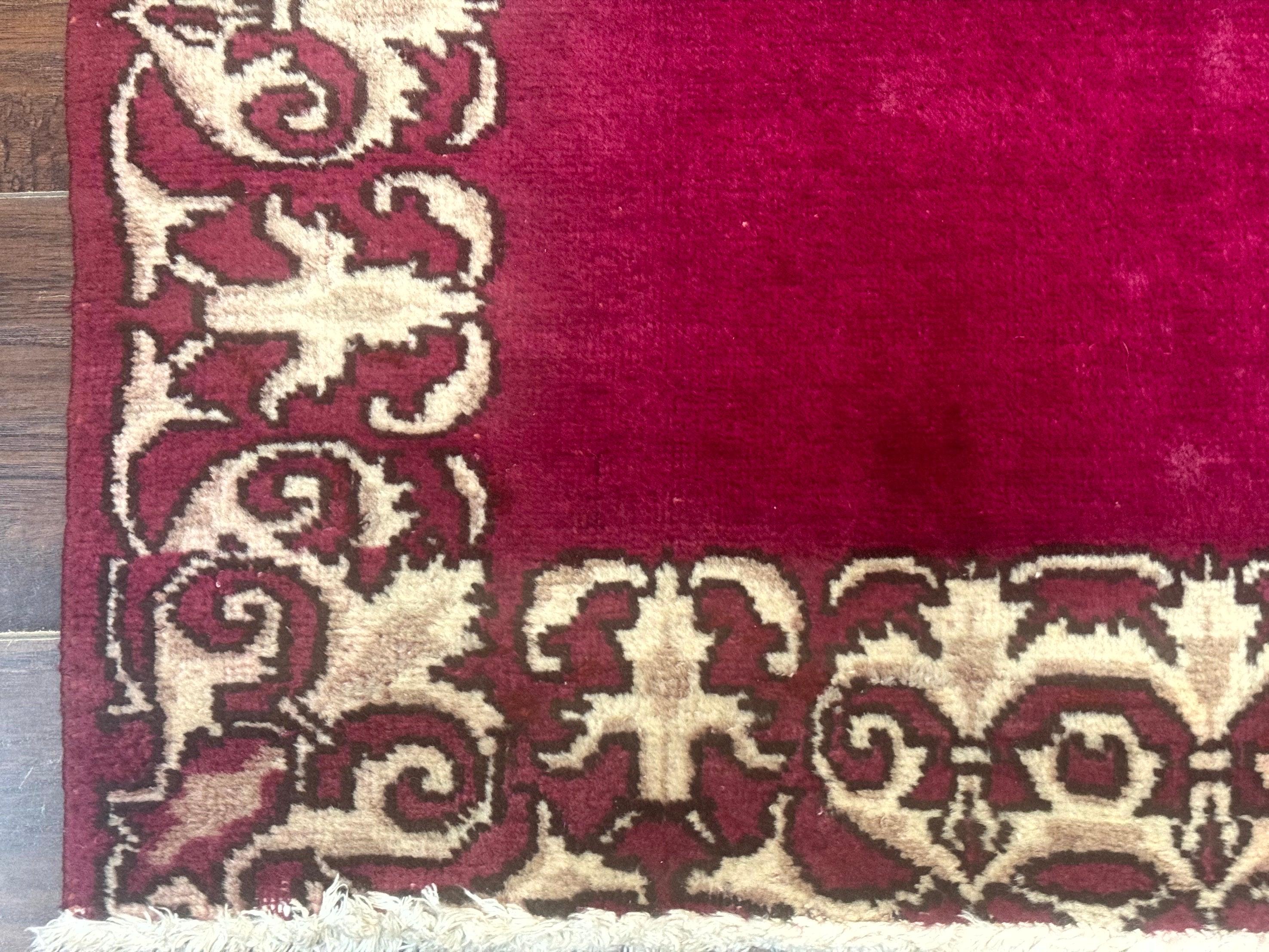 Red Persian Kerman Runner Rug 3x16 - Jewel Rugs