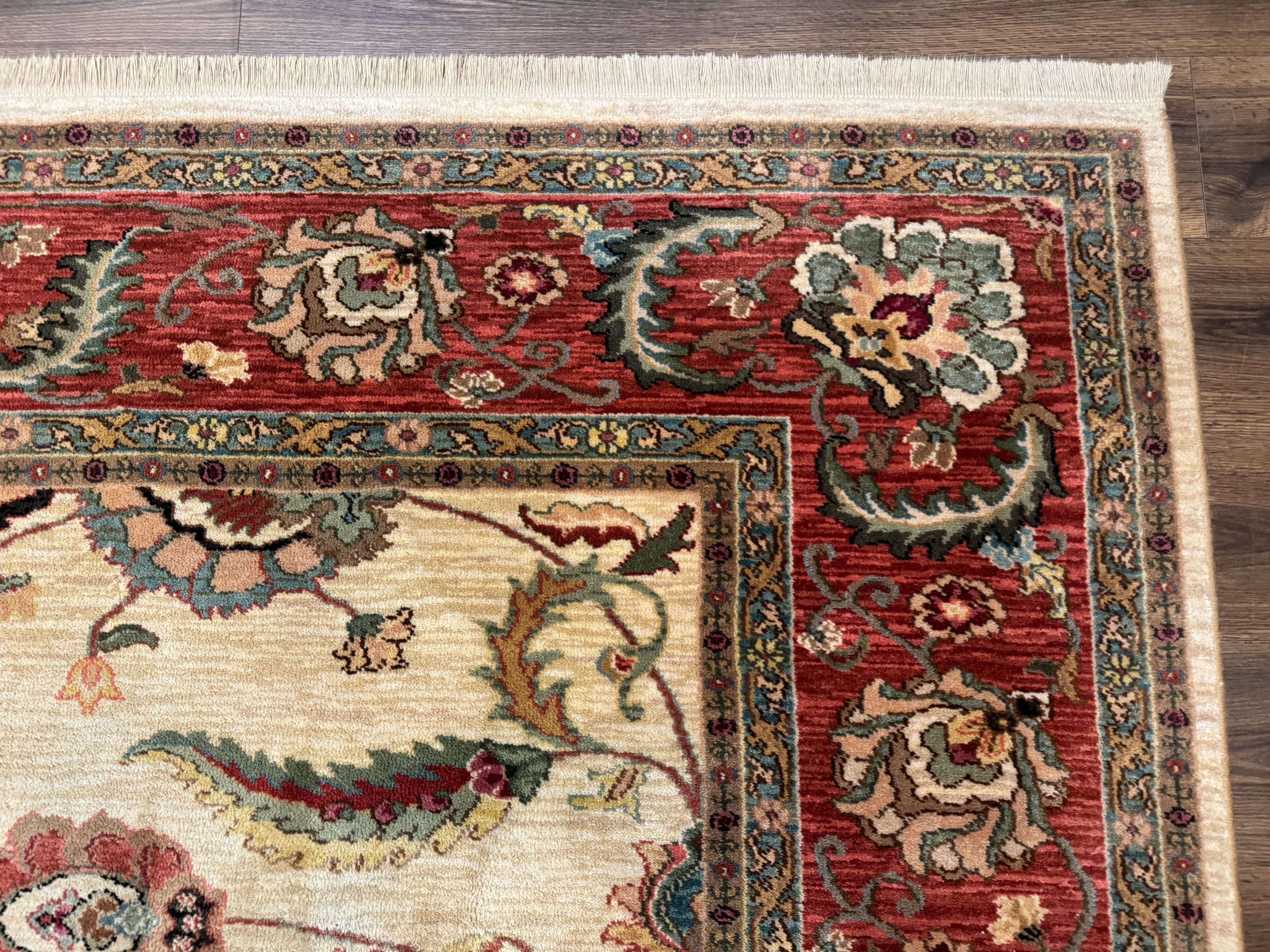 Karastan Rug 8.8 x 10, Ashara Agra Ivory #549, Wool, Vintage - Jewel Rugs