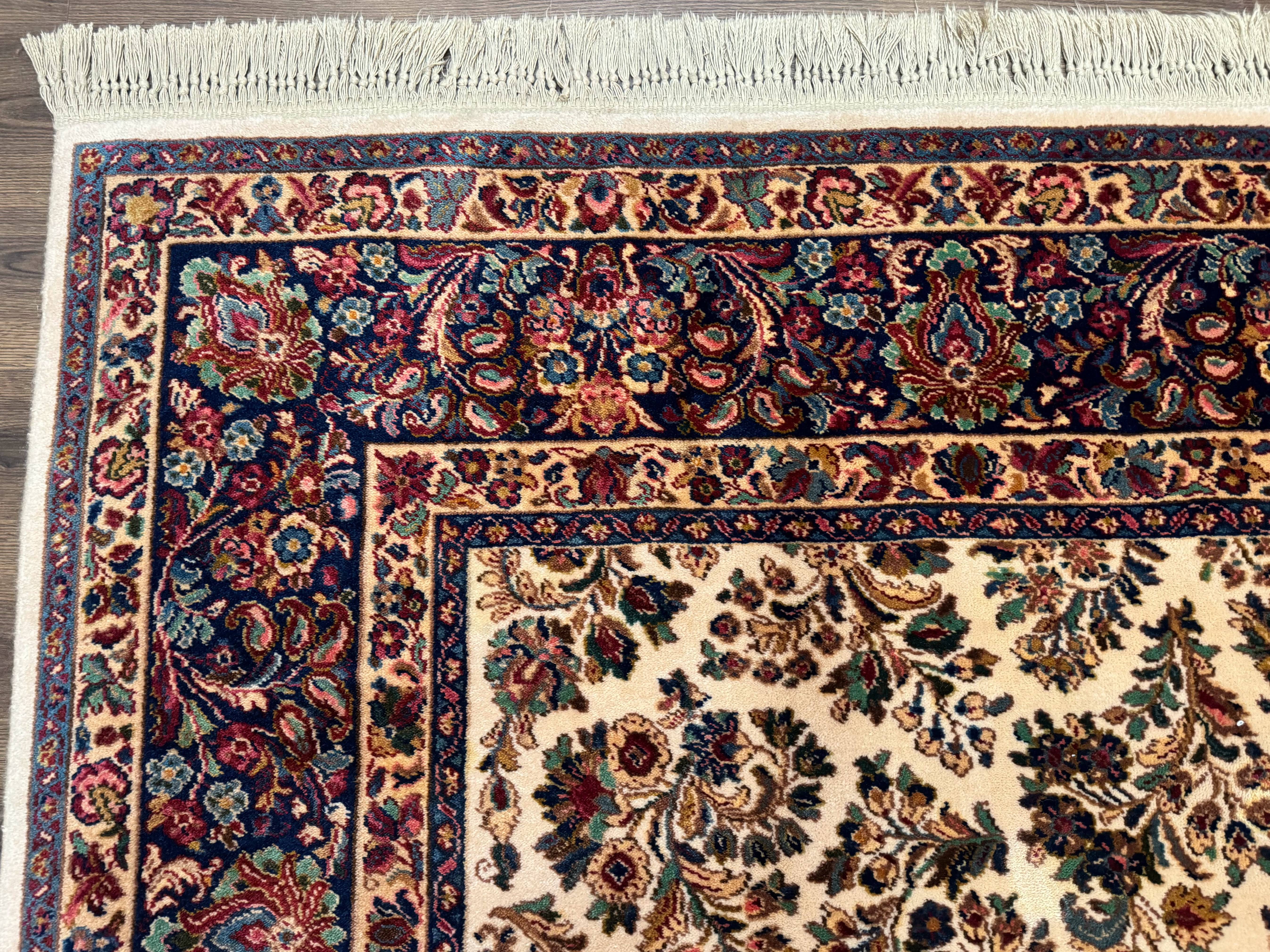 Karastan Rug 8.8 x 10.6 Ivory Sarouk #700/760, Wool Discontinued Original 700 Series - Jewel Rugs