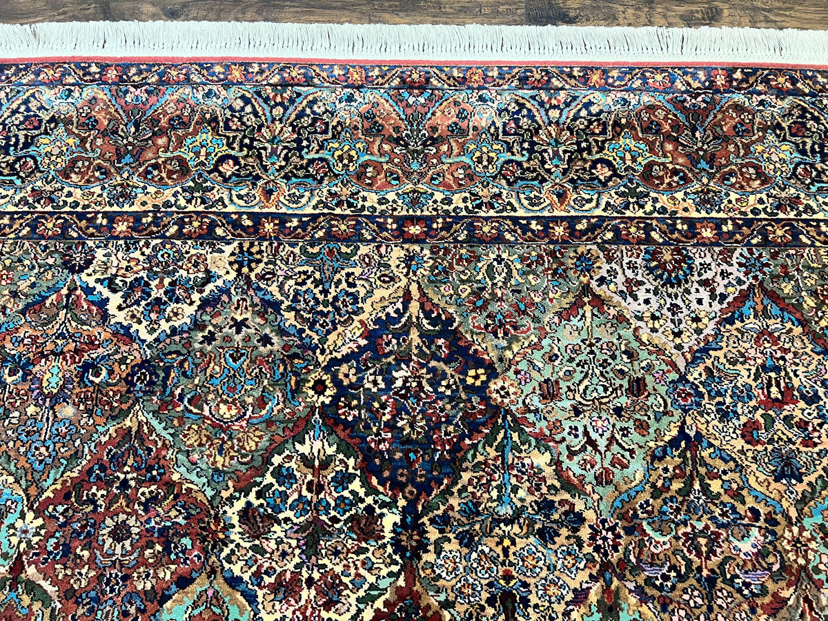 Karastan Multicolor Panel Kirman Rug 717, Wool Karastan Rug 8.8 x 10