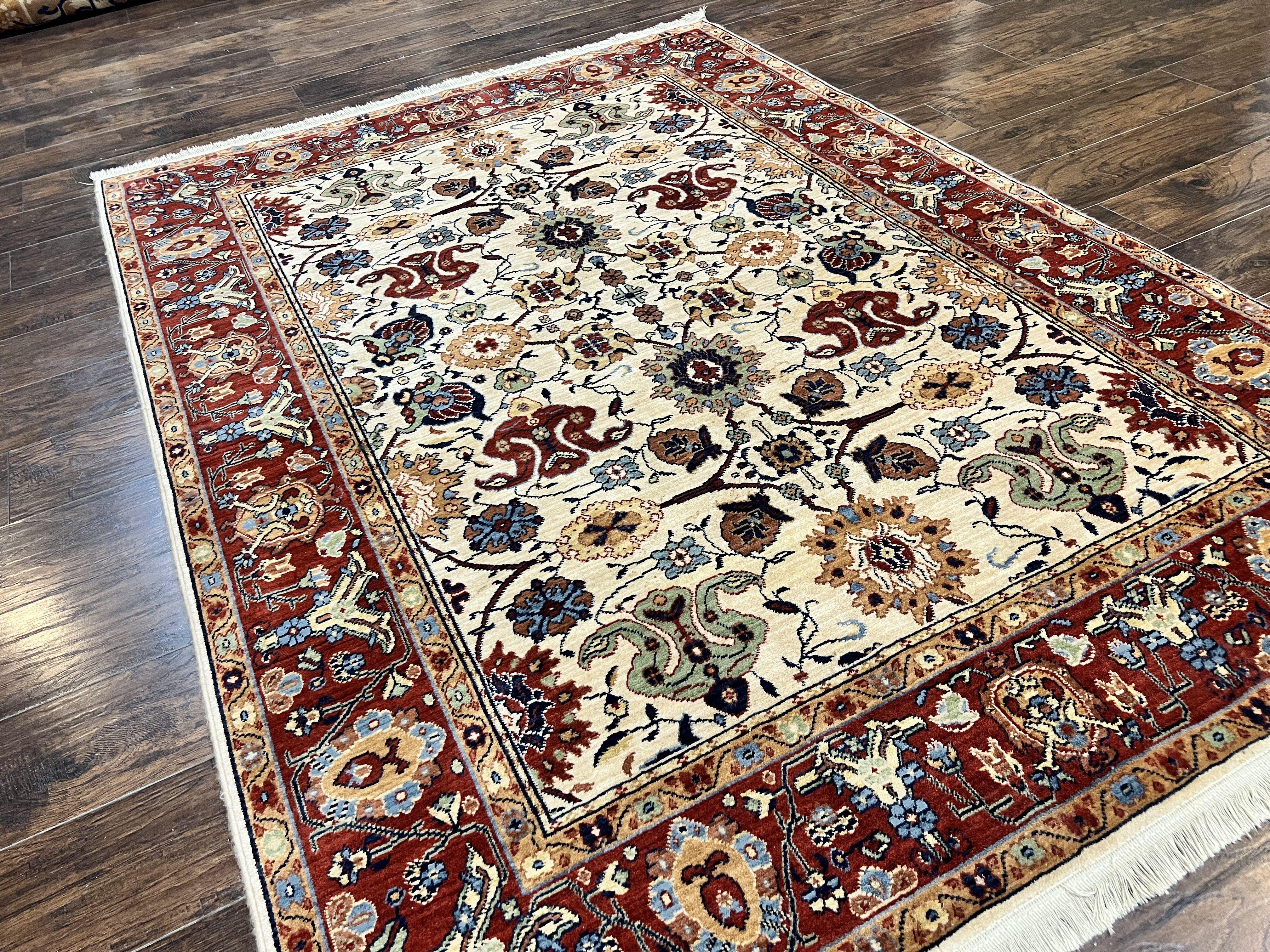 Karastan Rug 6x8, English Manor Stratford Pattern, Wool Karastan Carpet, #2120 - 506 Brighton Pattern, Vintage Rug - Jewel Rugs