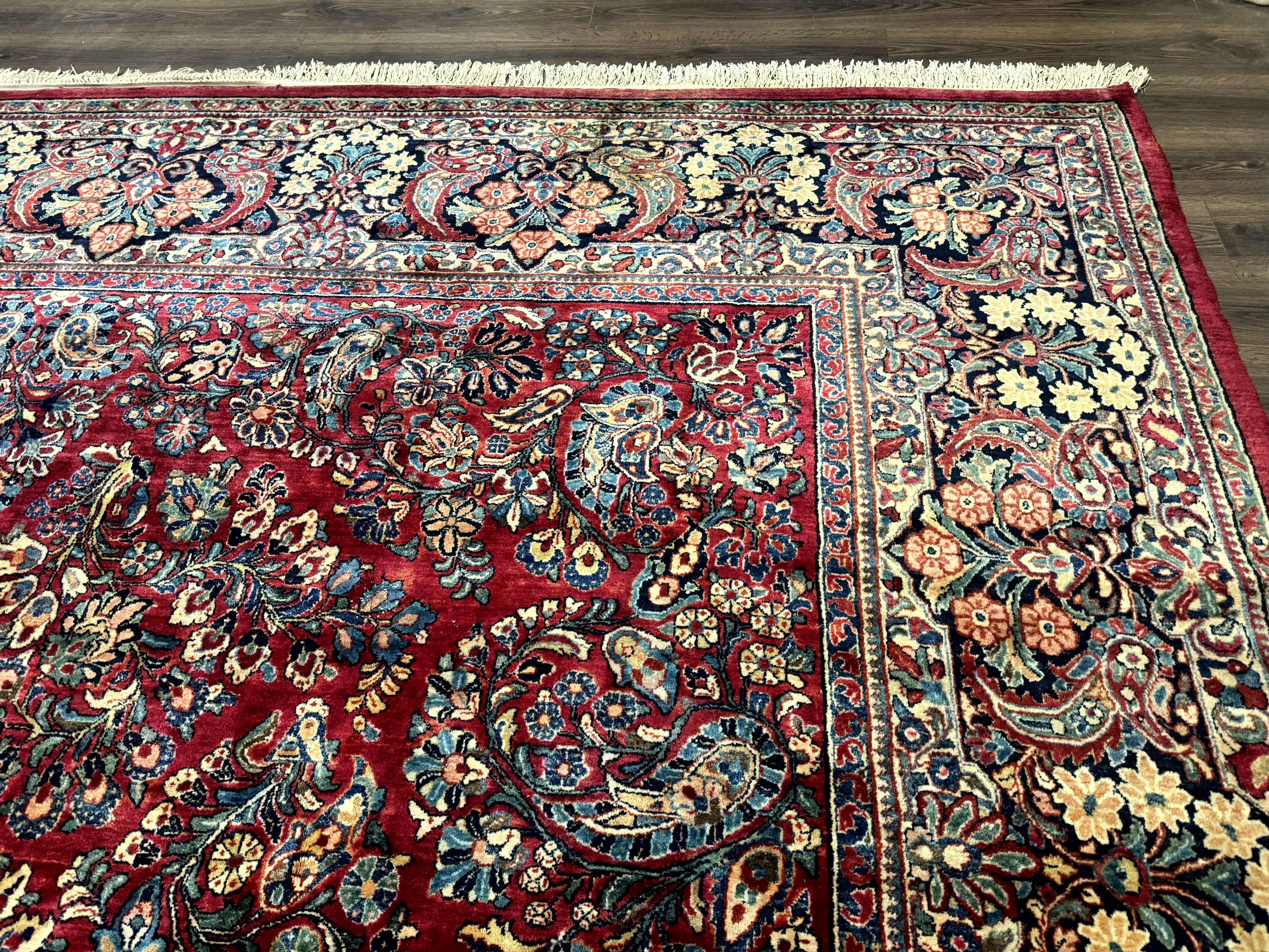 Palace Size Antique Persian Sarouk Rug 12x18 - Jewel Rugs