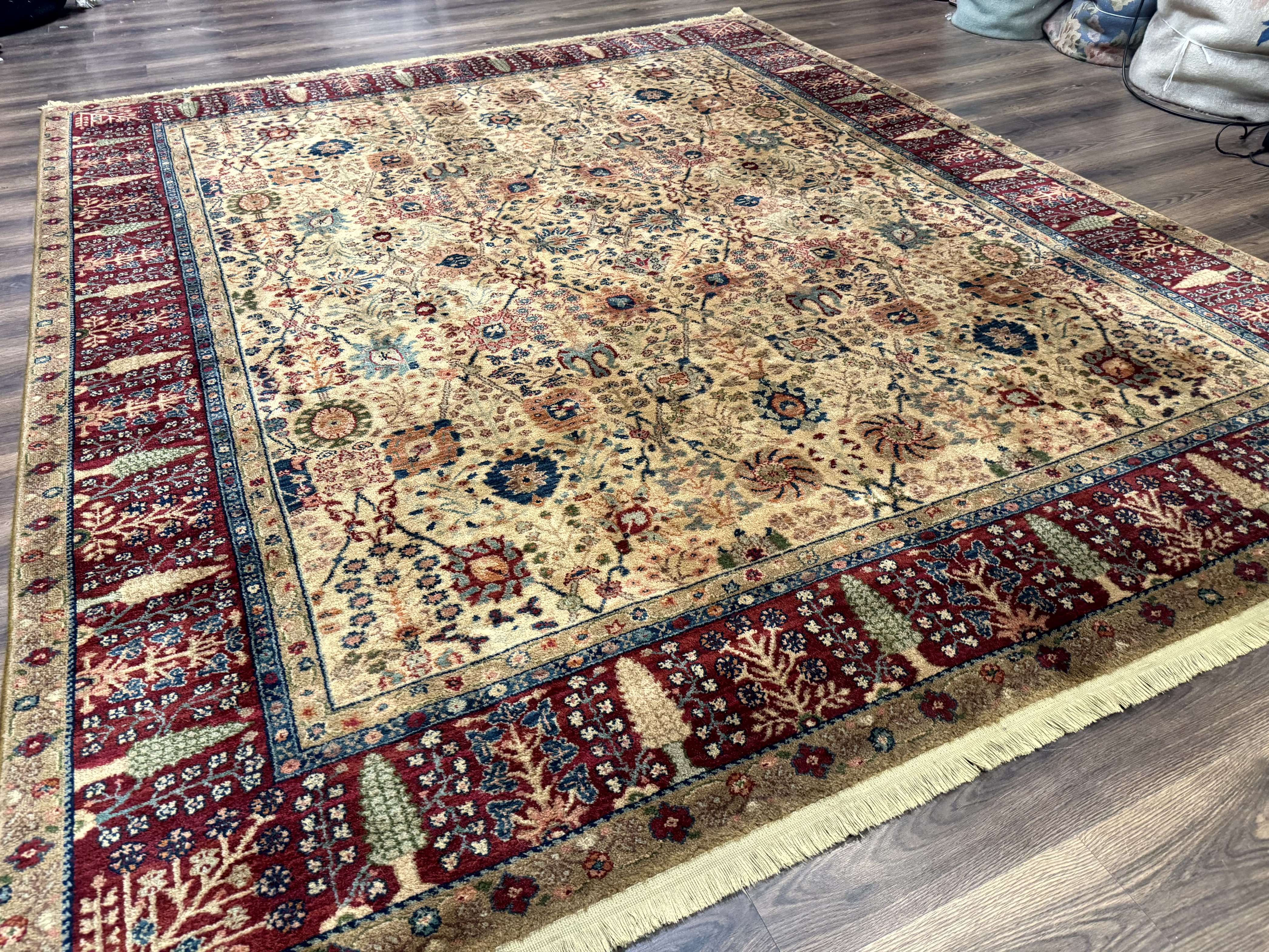 Karastan Rug 8.8 x 10 Samavar Teawash Persian Vase #900 - 901, Wool Vintage Discontinued - Jewel Rugs