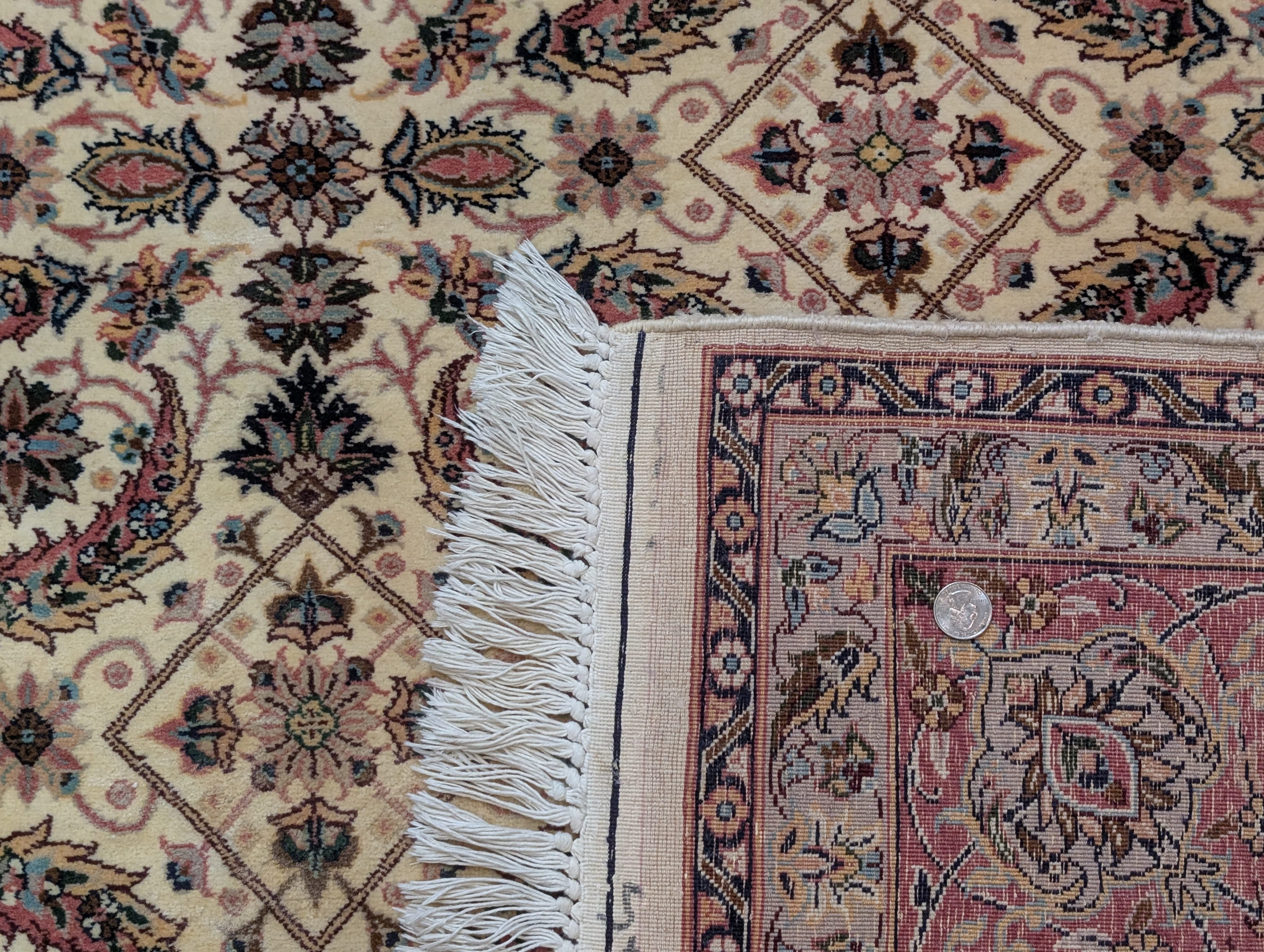 Sino Persian Rug 7x11, Allover Design, Hand-Knotted Wool Carpet - Jewel Rugs