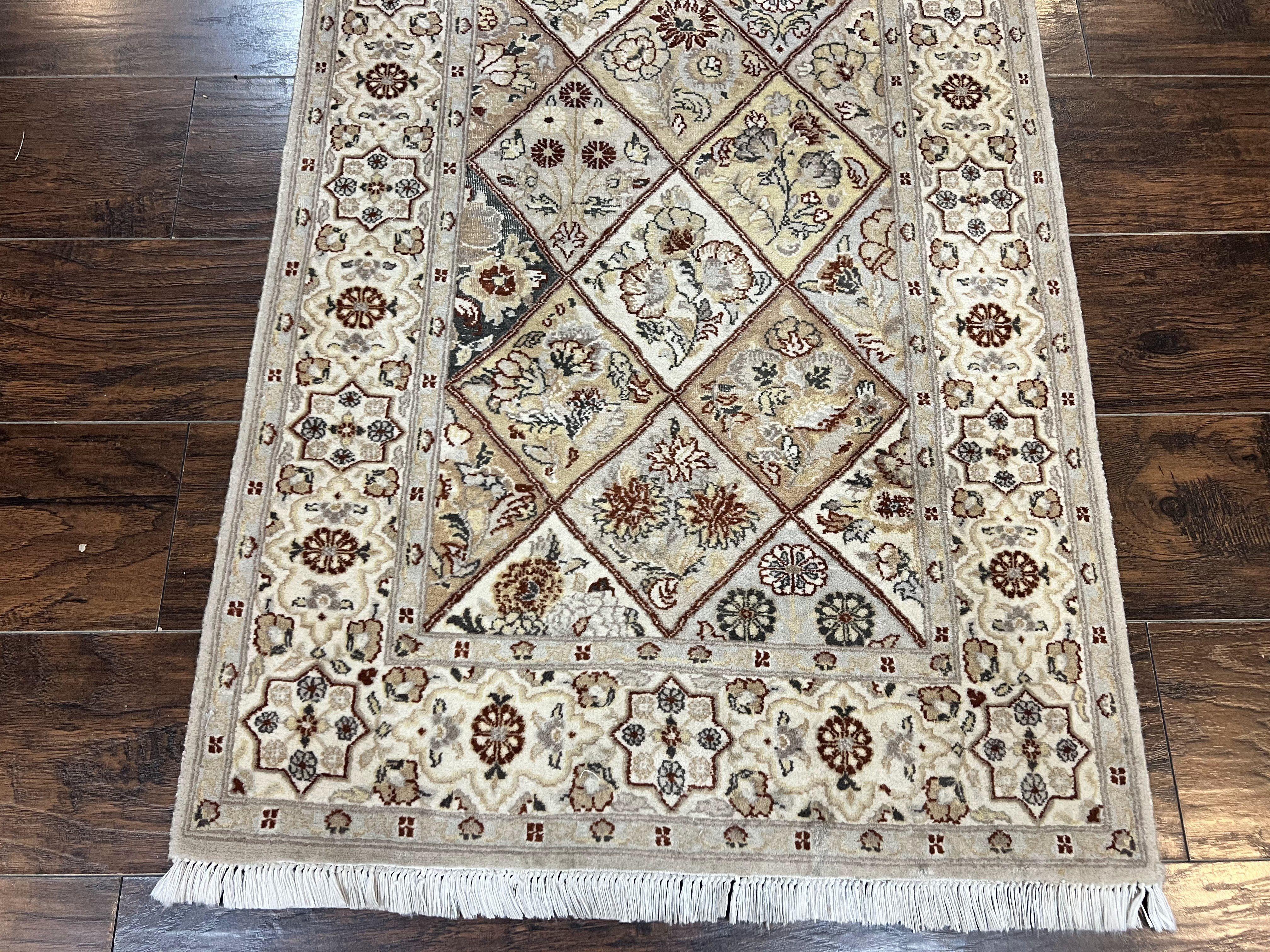 Pak Persiann Runner Rug 2.7 x 12, Handmade Wool Vintage Hallway Rug, Panel Design - Jewel Rugs