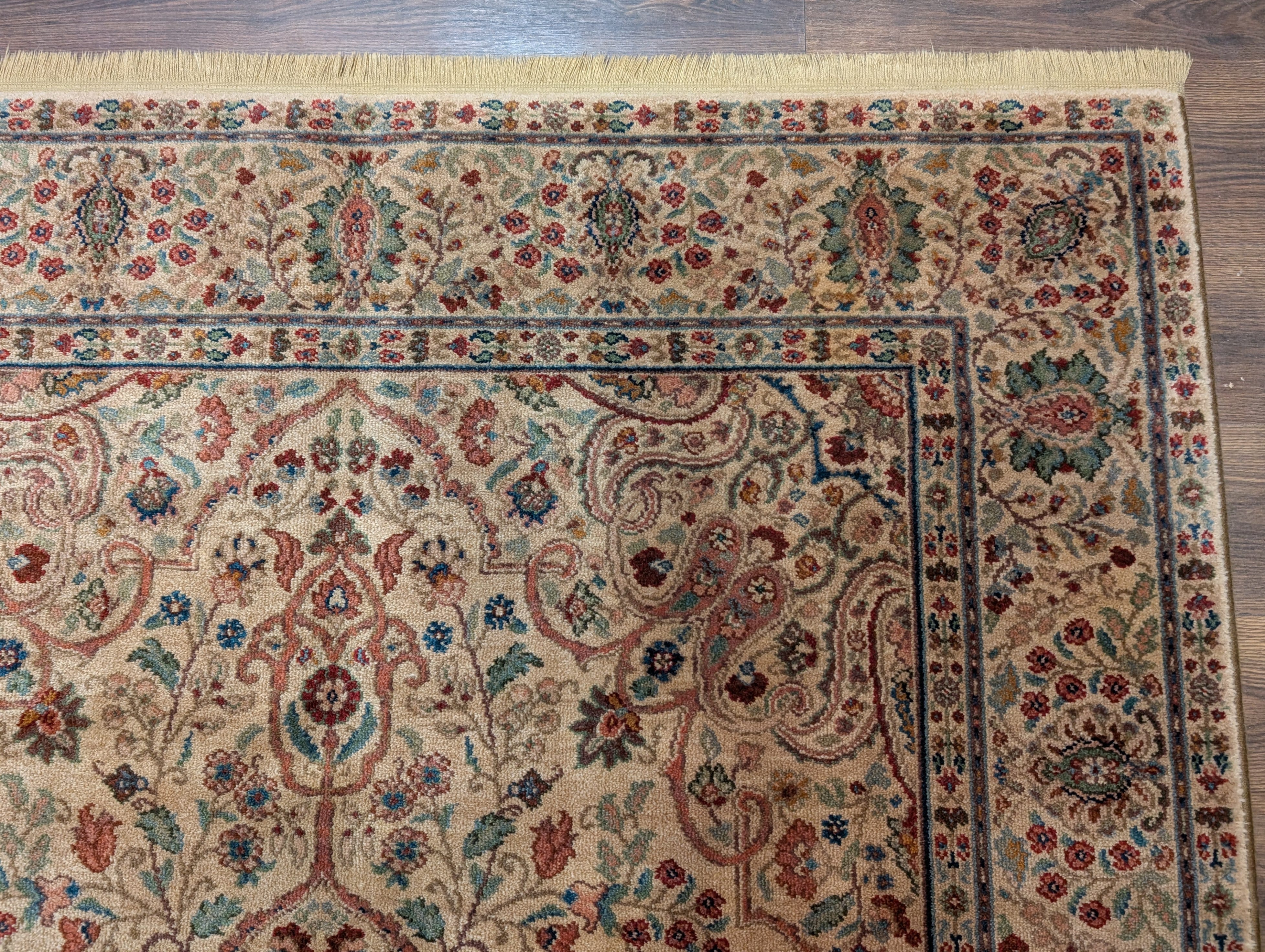 Karastan Rug 5.9 x 9, Tabriz Medallion #900-909, Samovar Teawash, Wool, Vintage - Jewel Rugs