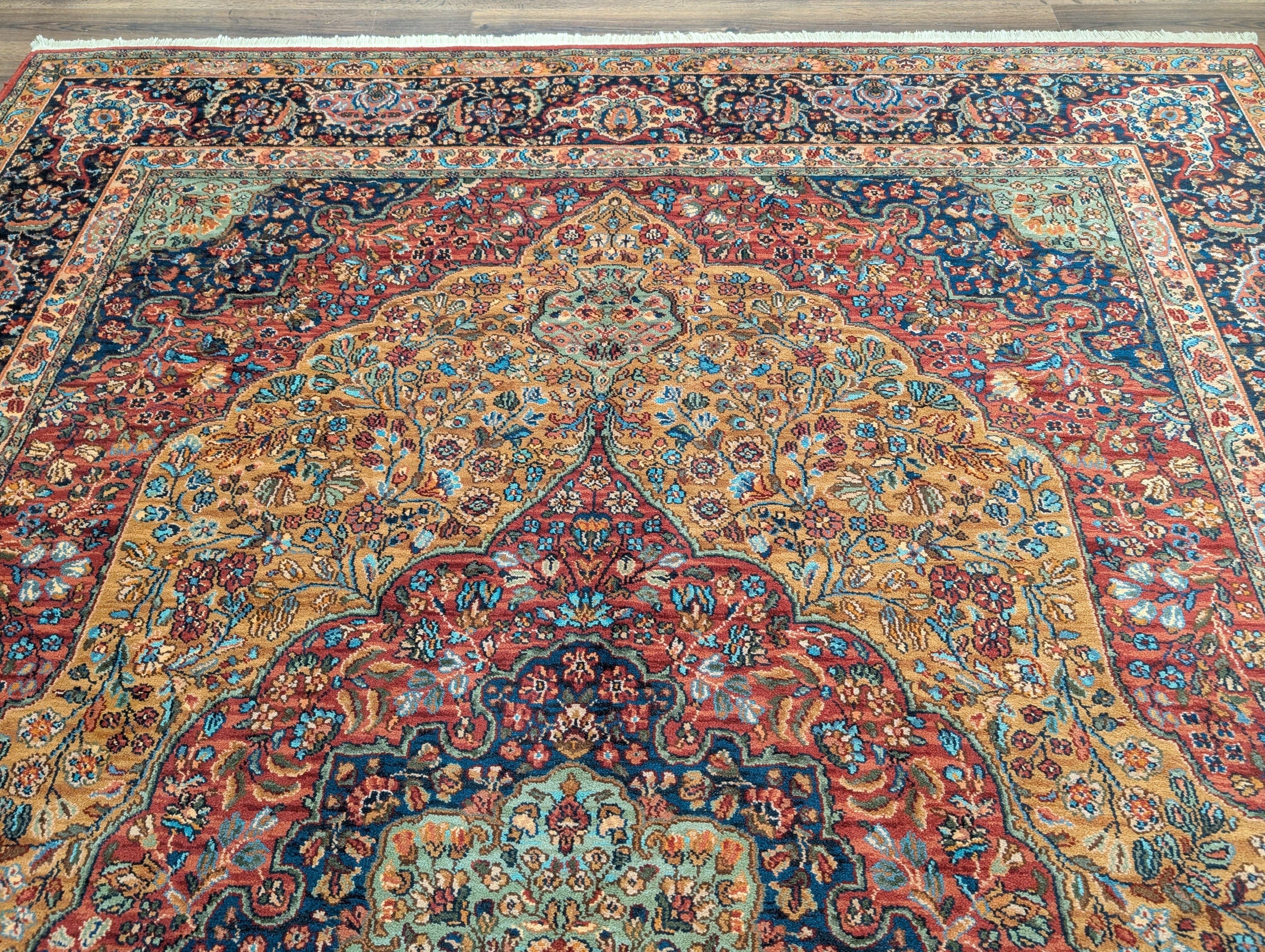 Karastan Rug 8.8 x 12 Medallion Kirman #700/718, Original 700 Series, Discontinued Vintage Wool Carpet - Jewel Rugs