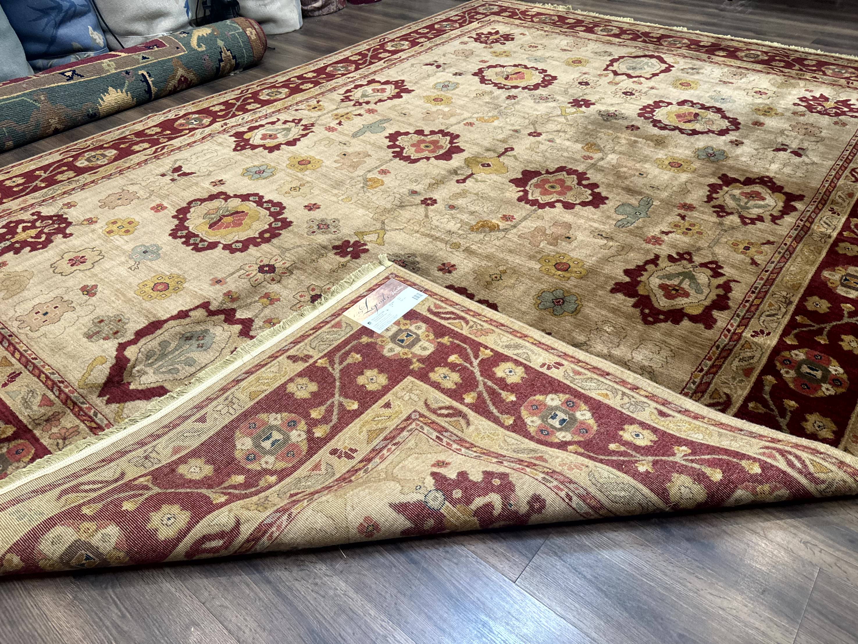 Karastan Rug 10x14, Antique Legends Oushak 2200-203, Vintage, Wool Pile - Jewel Rugs