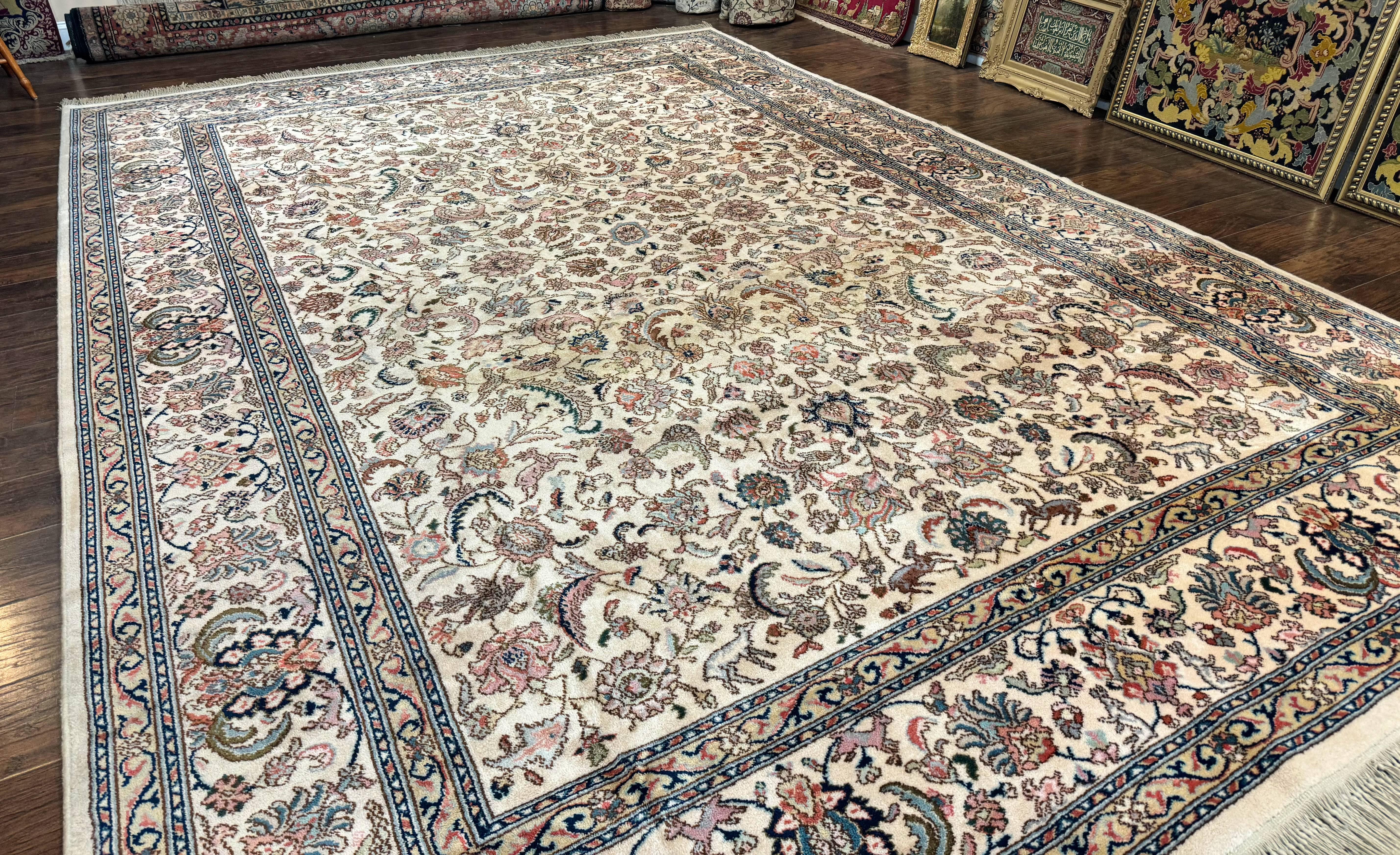 Karastan Rug 10x14 Tabriz Design #738, Original Collection 700 Series, Vintage Karastan Wool Carpet, Large Karastan Area Rug - Jewel Rugs