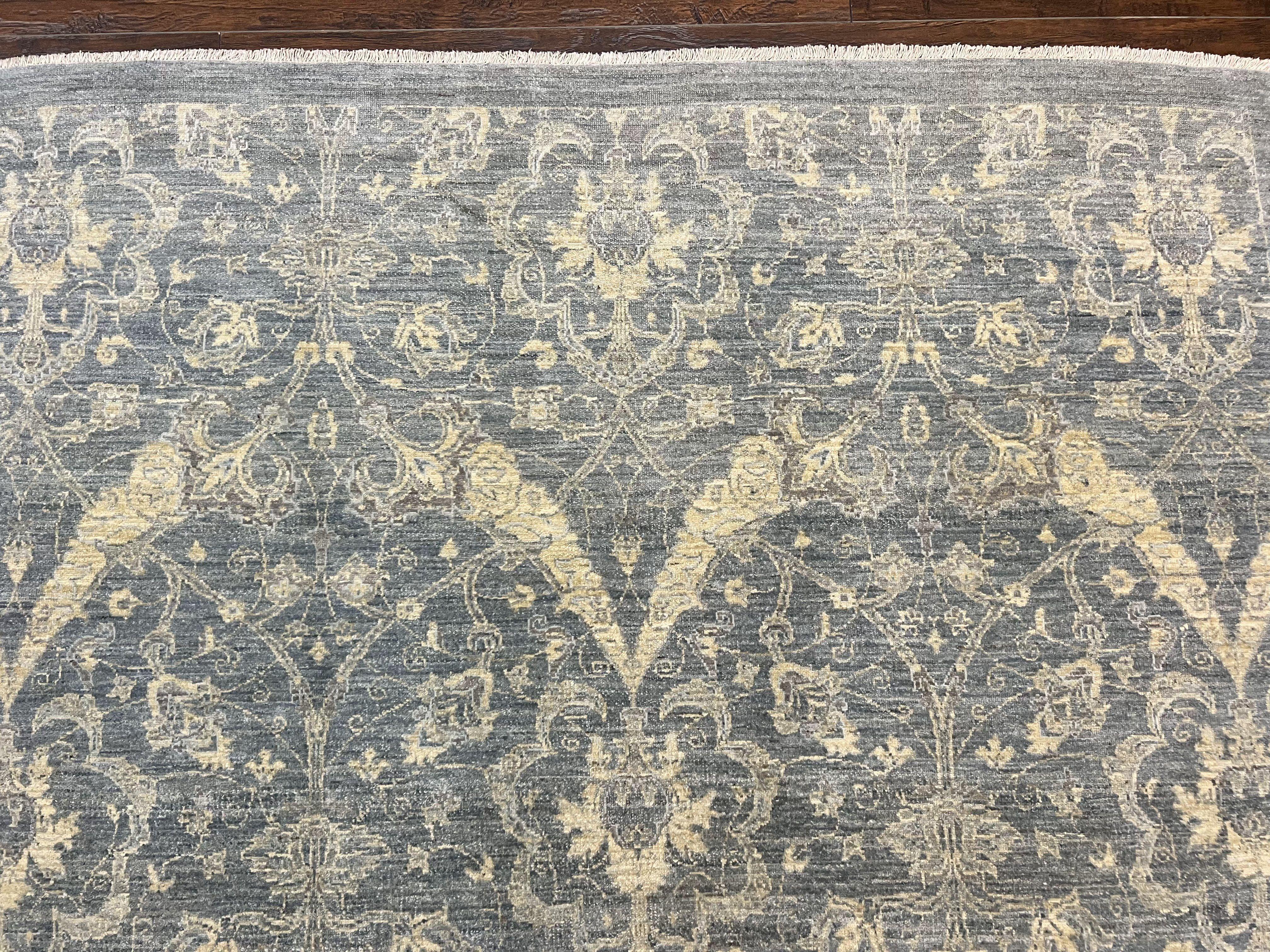 Contemporary Pakistani Rug 5 x 6.6, Handmade Floral Wool Rug, Spanish Pattern - Jewel Rugs