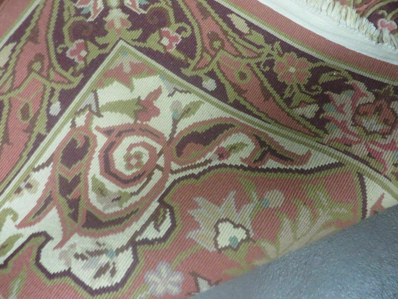 Chinese Wool Rug 3x5 Vintage Handmade Oriental Carpet Floral Medallion - Jewel Rugs