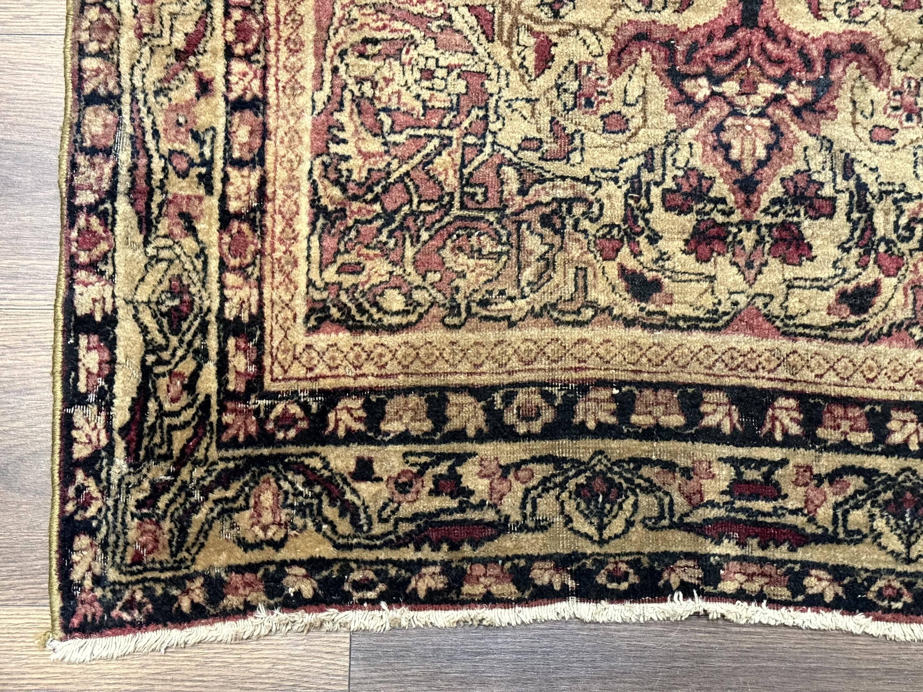 Antique Persian Lavar Rug 3x5, Persian Kerman Rug, Traditional Persian Carpet - Jewel Rugs