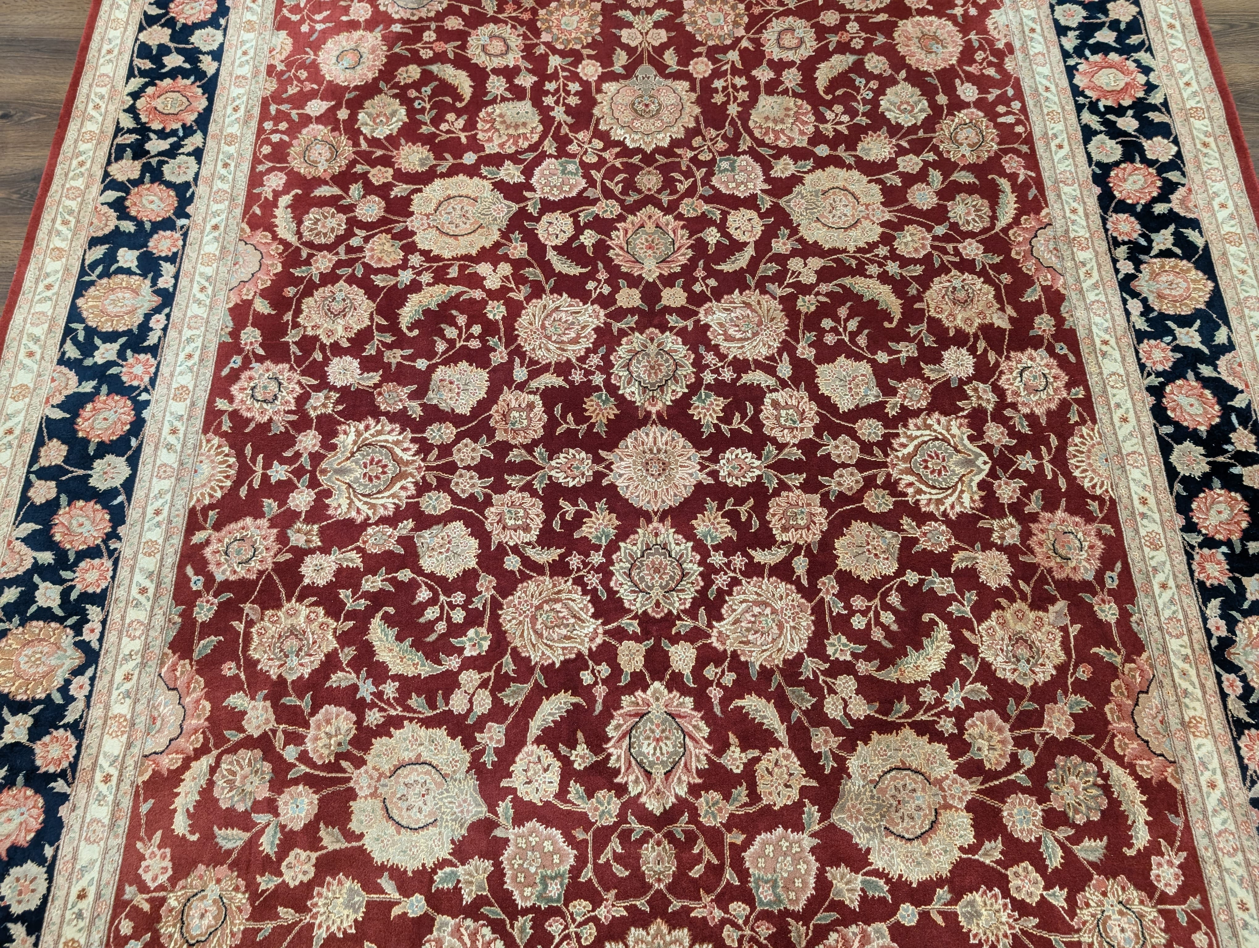 Pak Persian Rug 8x10, Allover Design, Hand-Knotted Wool Carpet, 200 KPSI - Jewel Rugs