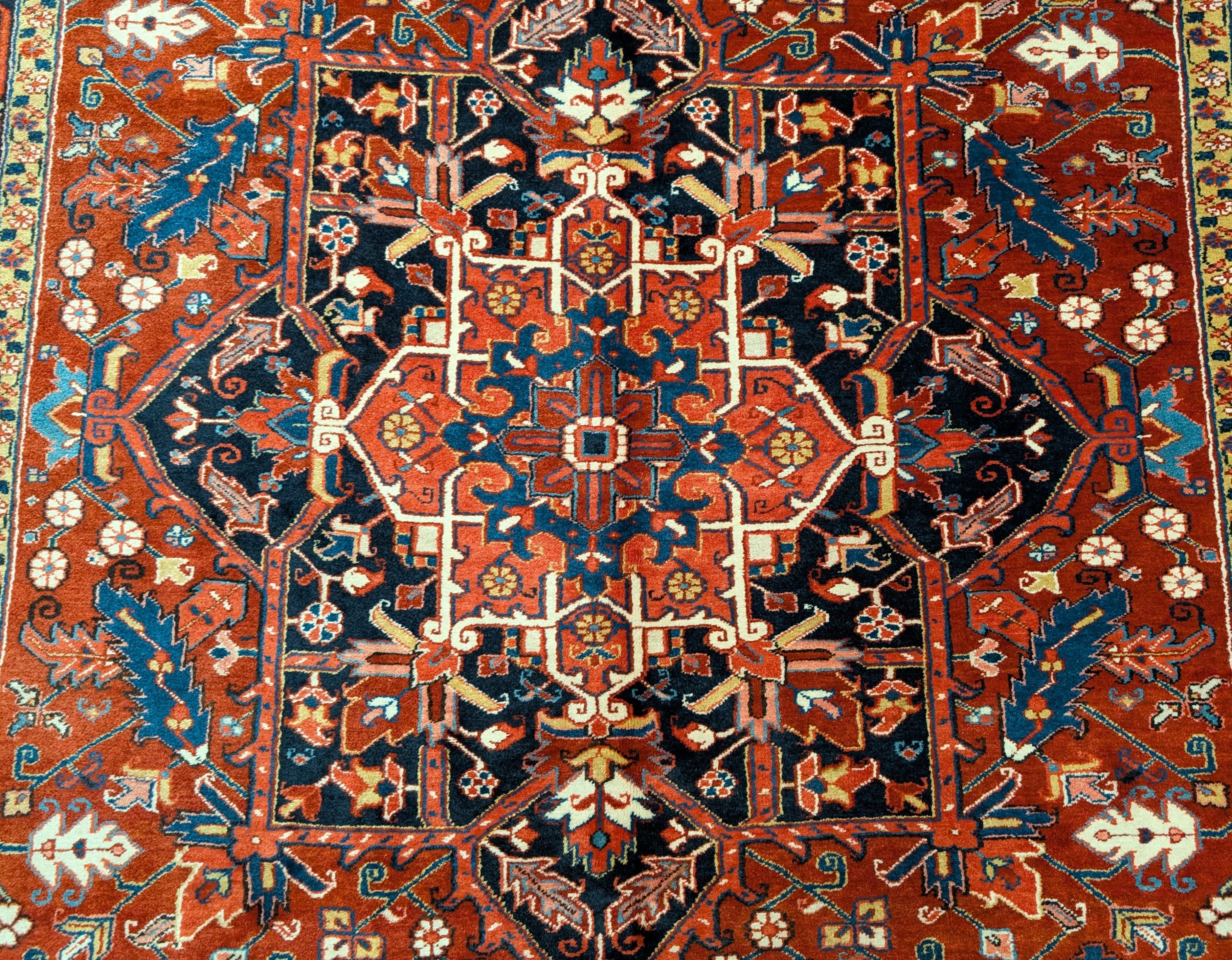 Persian Heriz Rug 8x12, Hand-Knotted Wool Carpet - Jewel Rugs