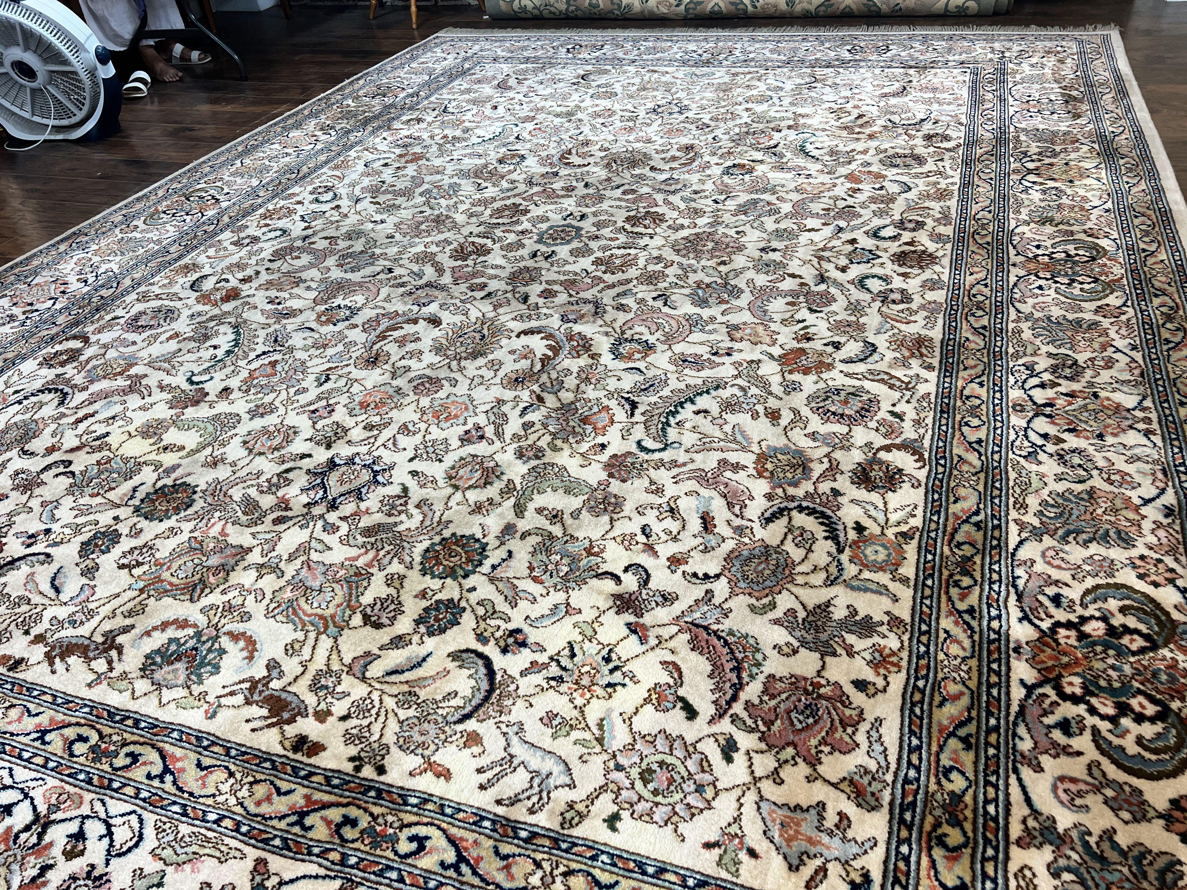 10x14 Karastan Rug Tabriz Design #738, Original Collection 700 Series, Vintage Karastan Wool Carpet, Large Karastan Area Rug - Jewel Rugs