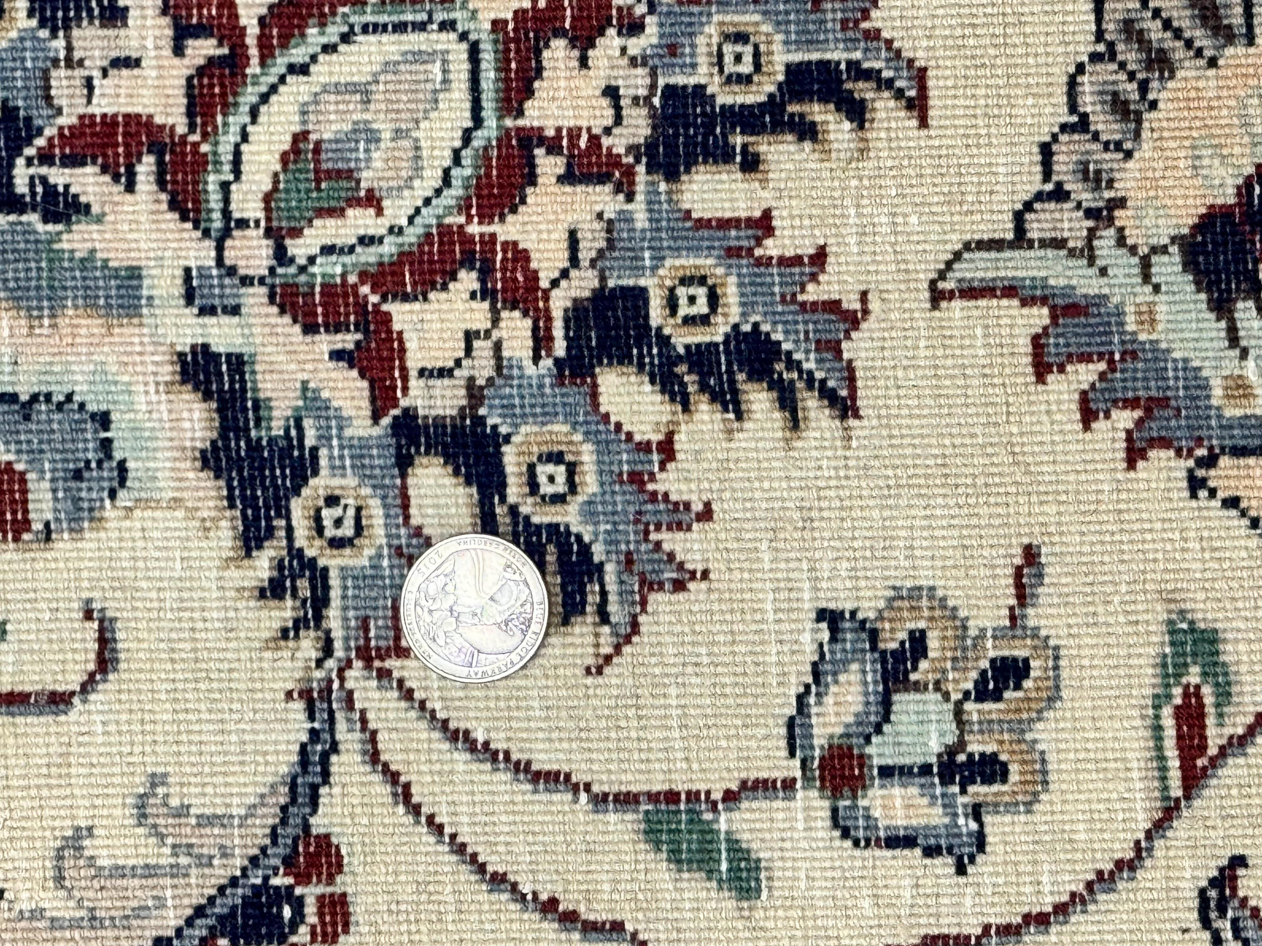 Pak Persian Rug 9x12, Maroon and Ivory, Wool Handmade Vintage - Jewel Rugs