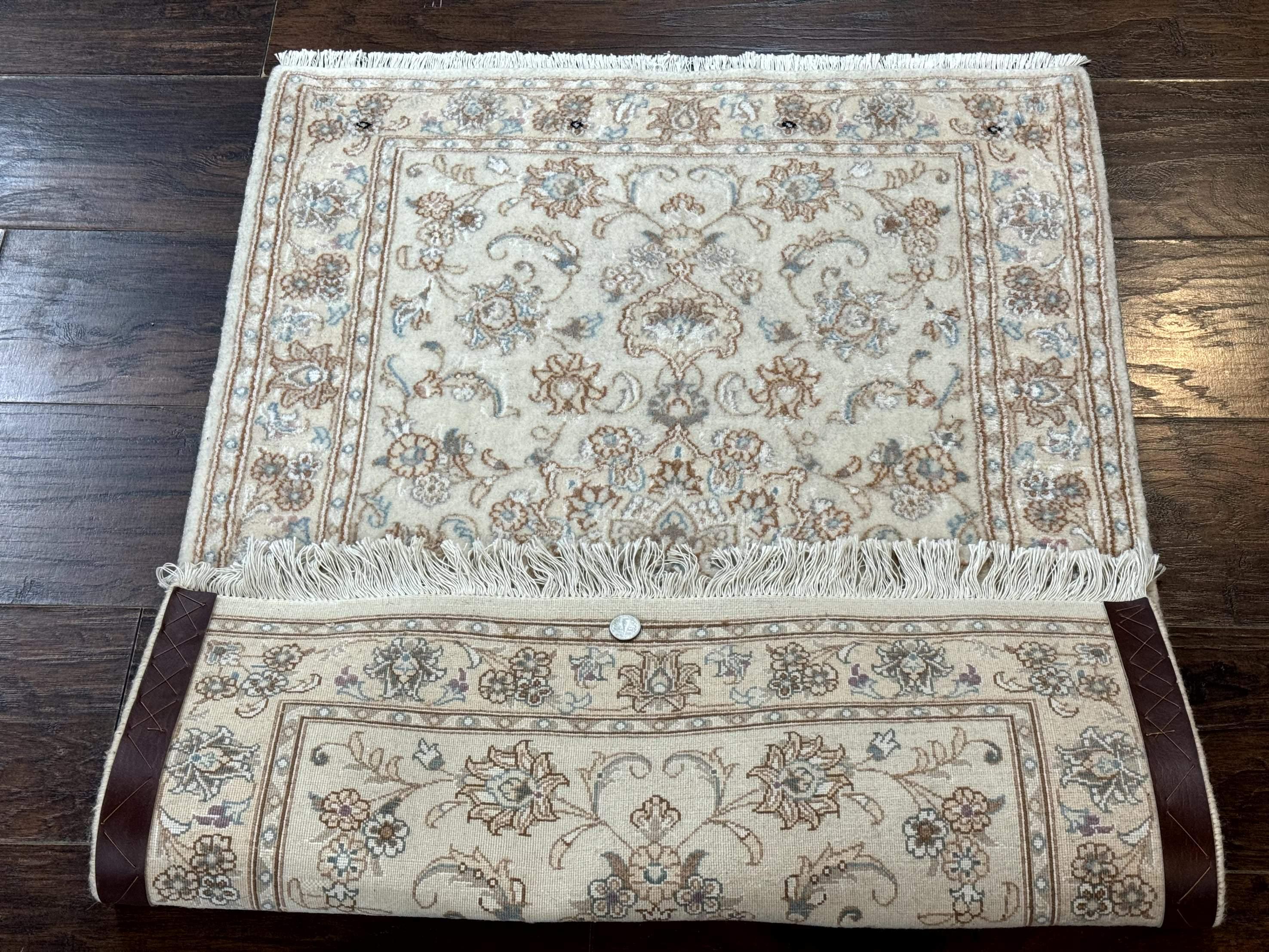 Small Persian Tabriz Rug 2.6 x 3.8, Vintage, Wool and Silk Highlights, Fine 225 KPSI - Jewel Rugs